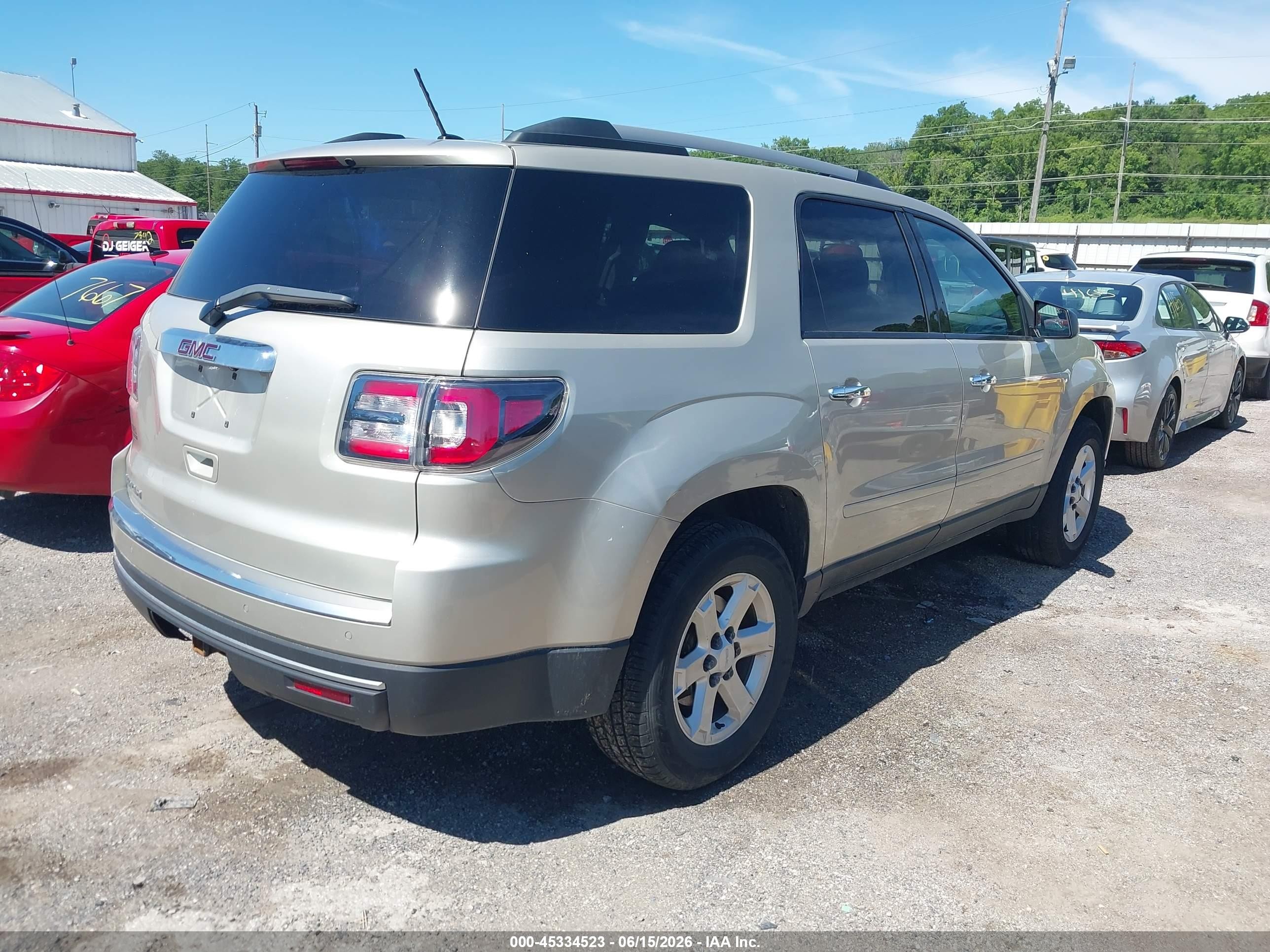 2014 Gmc Acadia Sle-2 Tan vin: 1GKKRPKD4EJ152540