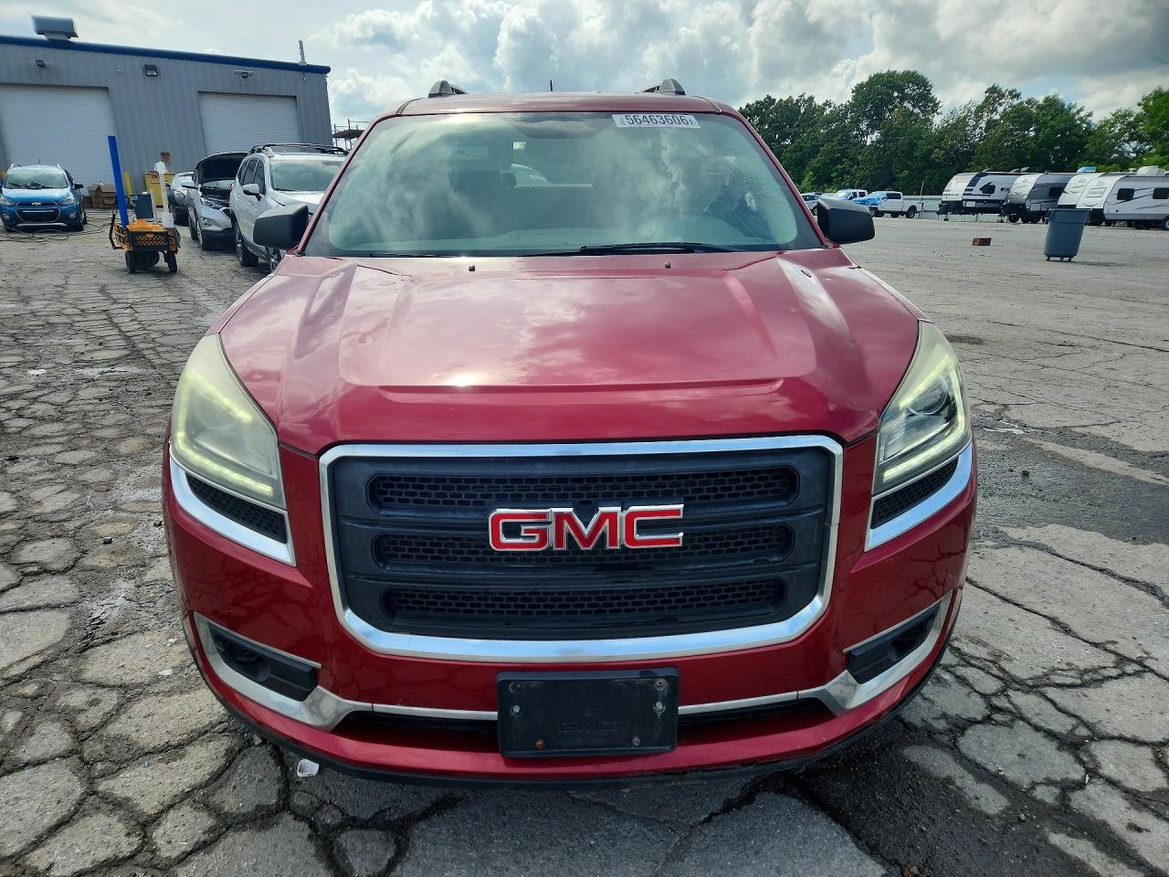 2014 Gmc Acadia Sle Maroon vin: 1GKKRPKD4EJ168639
