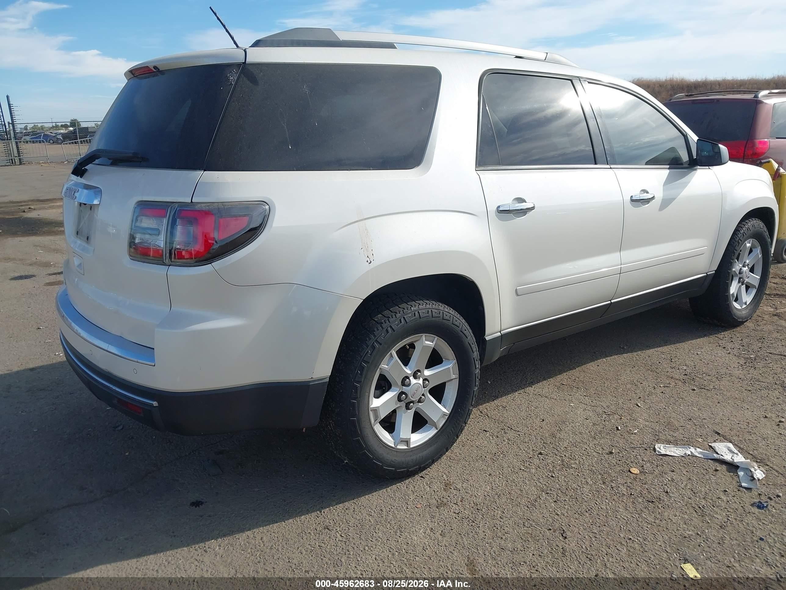 2014 Gmc Acadia Sle-2 White vin: 1GKKRPKD4EJ216706