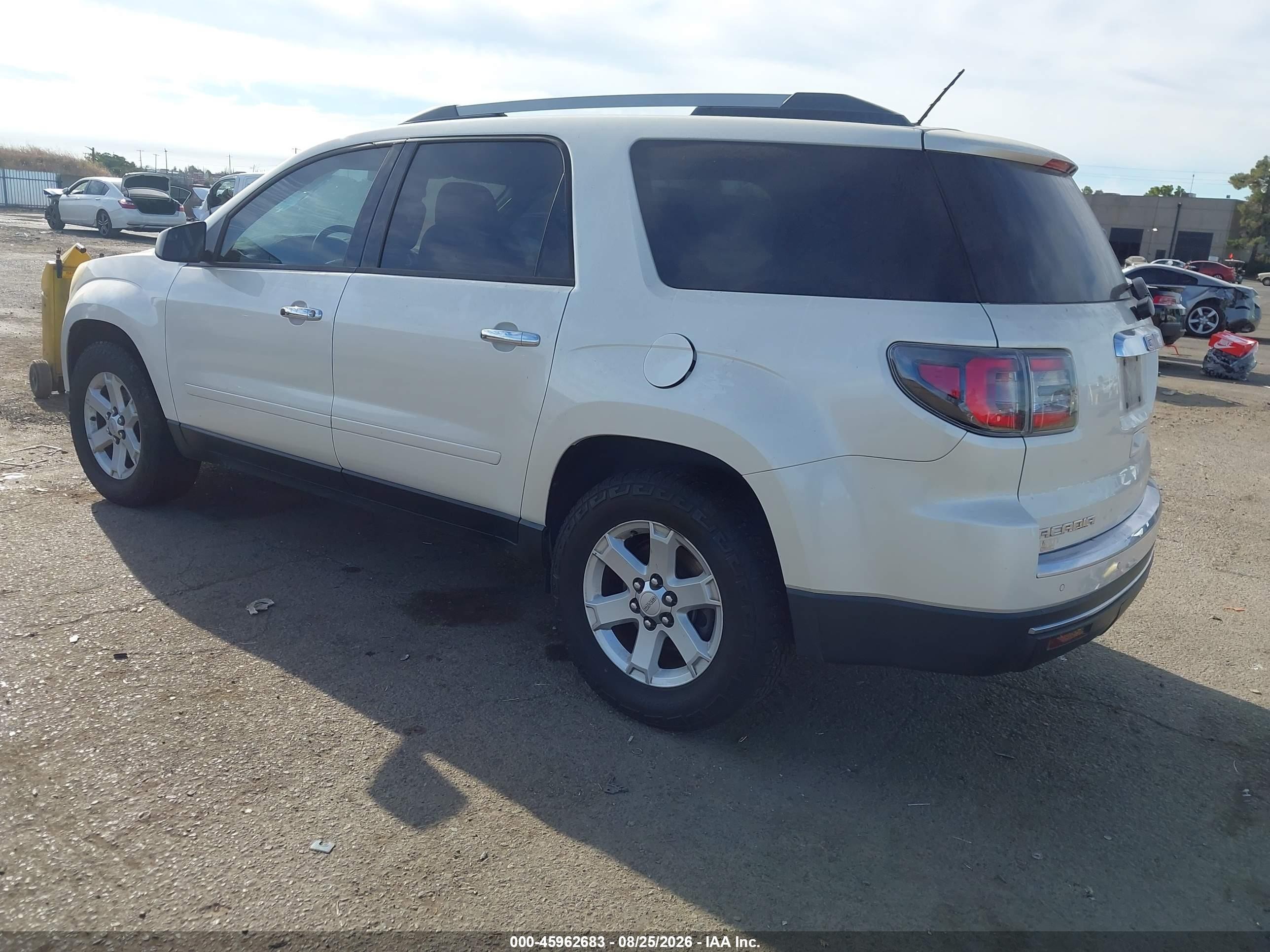2014 Gmc Acadia Sle-2 White vin: 1GKKRPKD4EJ216706