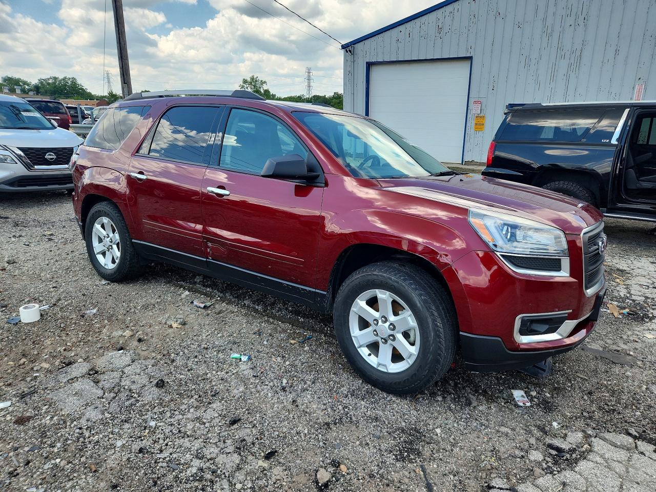 2015 Gmc Acadia Sle Red vin: 1GKKRPKD4FJ122259
