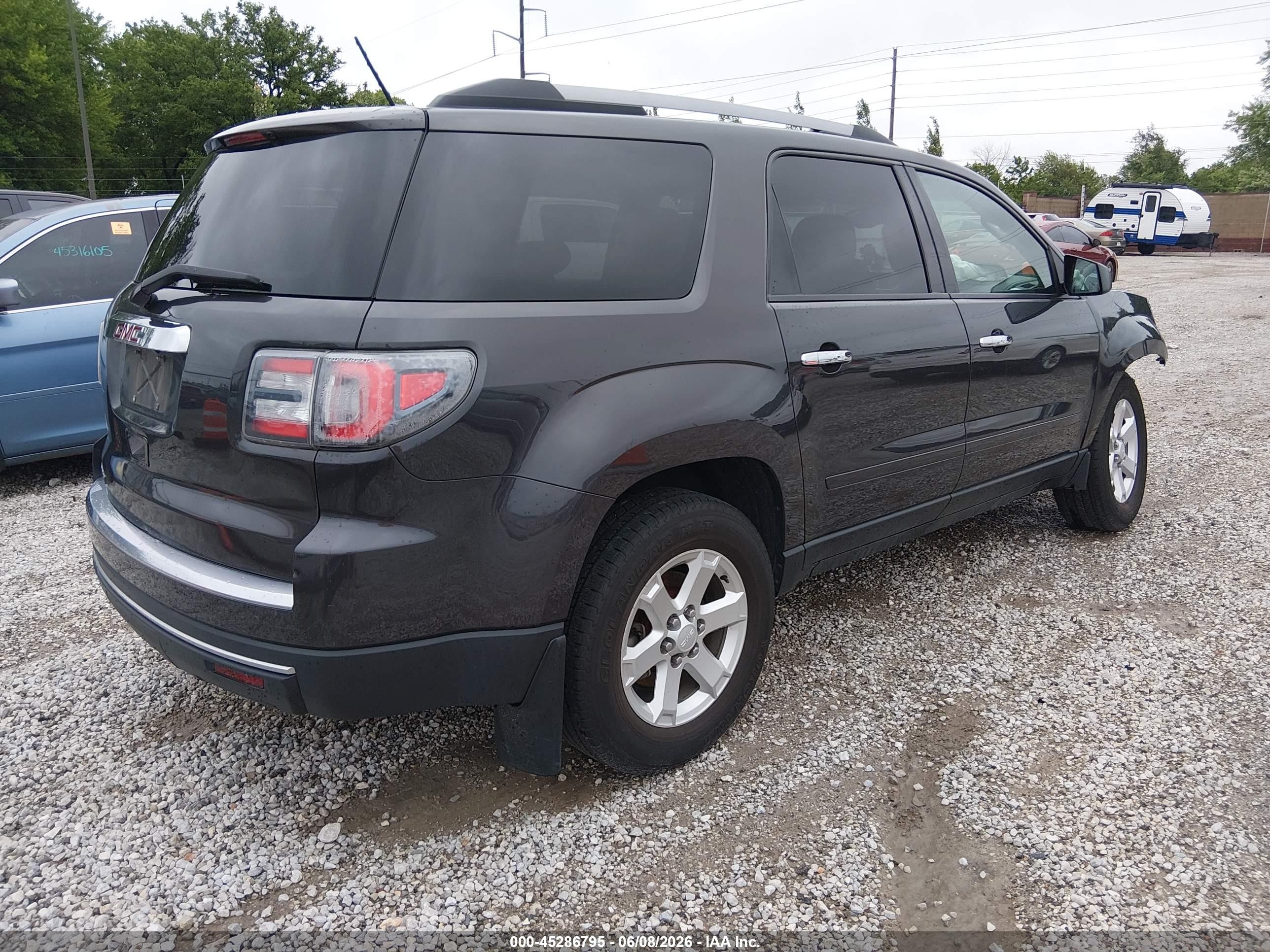 2015 Gmc Acadia Sle-2 Black vin: 1GKKRPKD4FJ131303