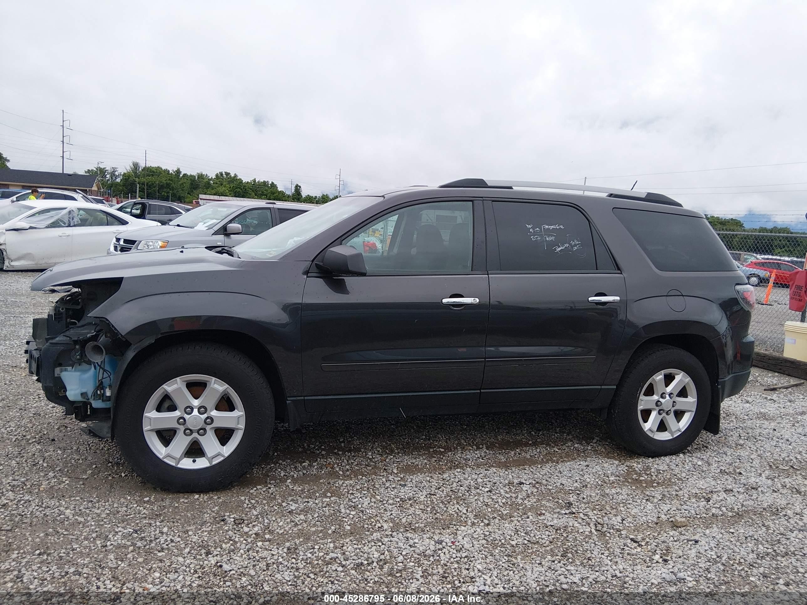2015 Gmc Acadia Sle-2 Black vin: 1GKKRPKD4FJ131303