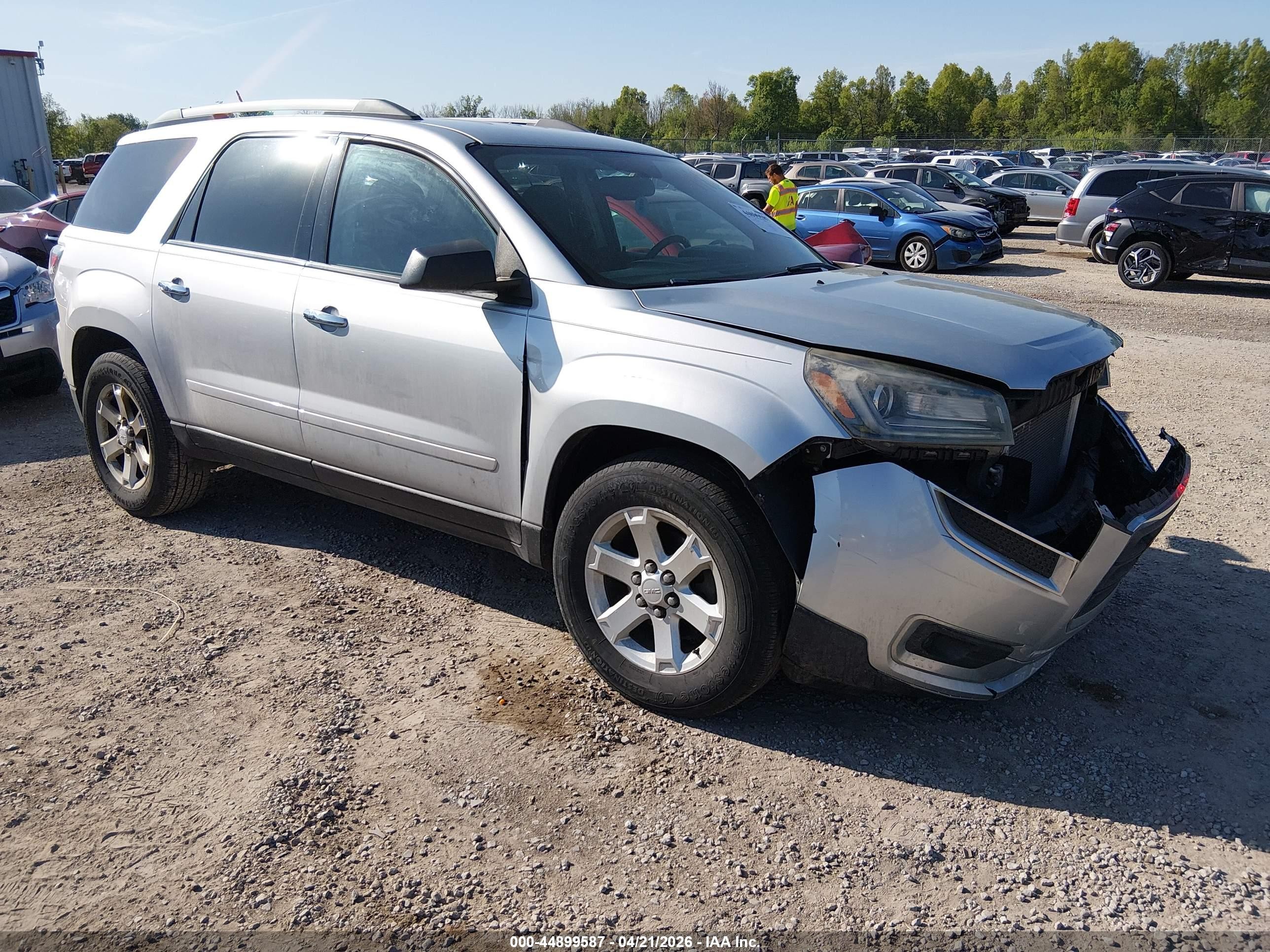 2015 Gmc Acadia Sle-2 Silver vin: 1GKKRPKD4FJ295408
