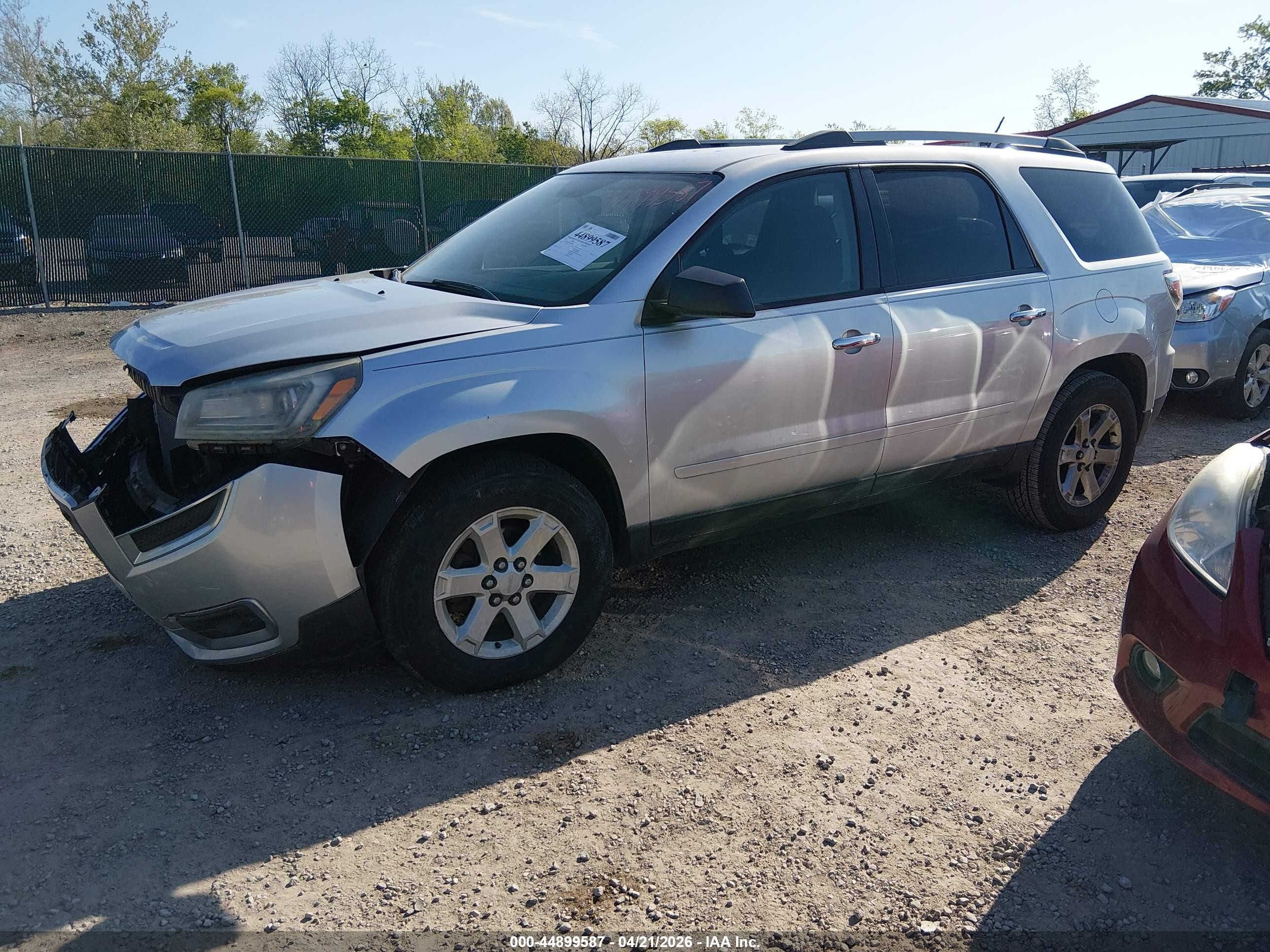 2015 Gmc Acadia Sle-2 Silver vin: 1GKKRPKD4FJ295408