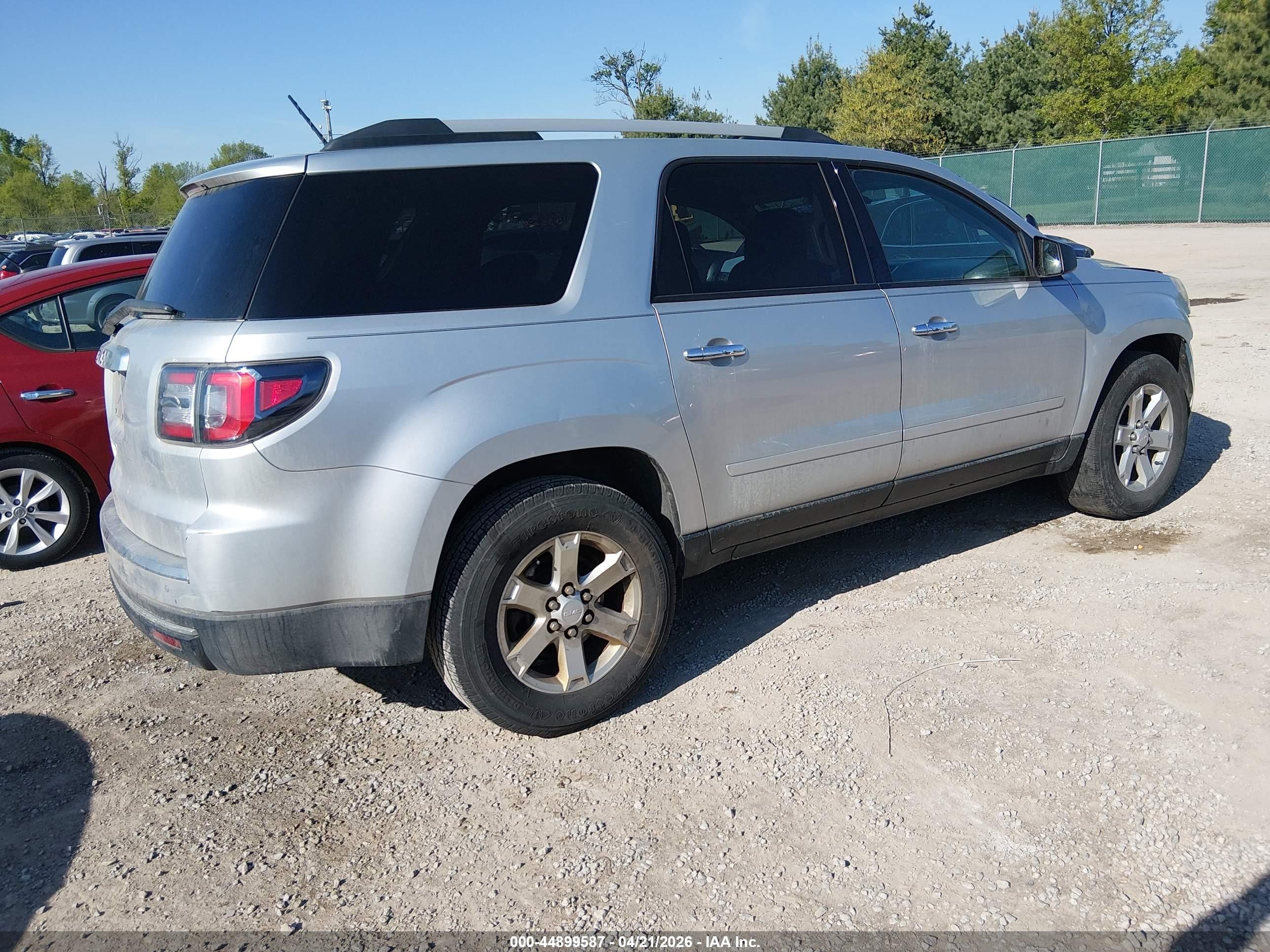 2015 Gmc Acadia Sle-2 Silver vin: 1GKKRPKD4FJ295408