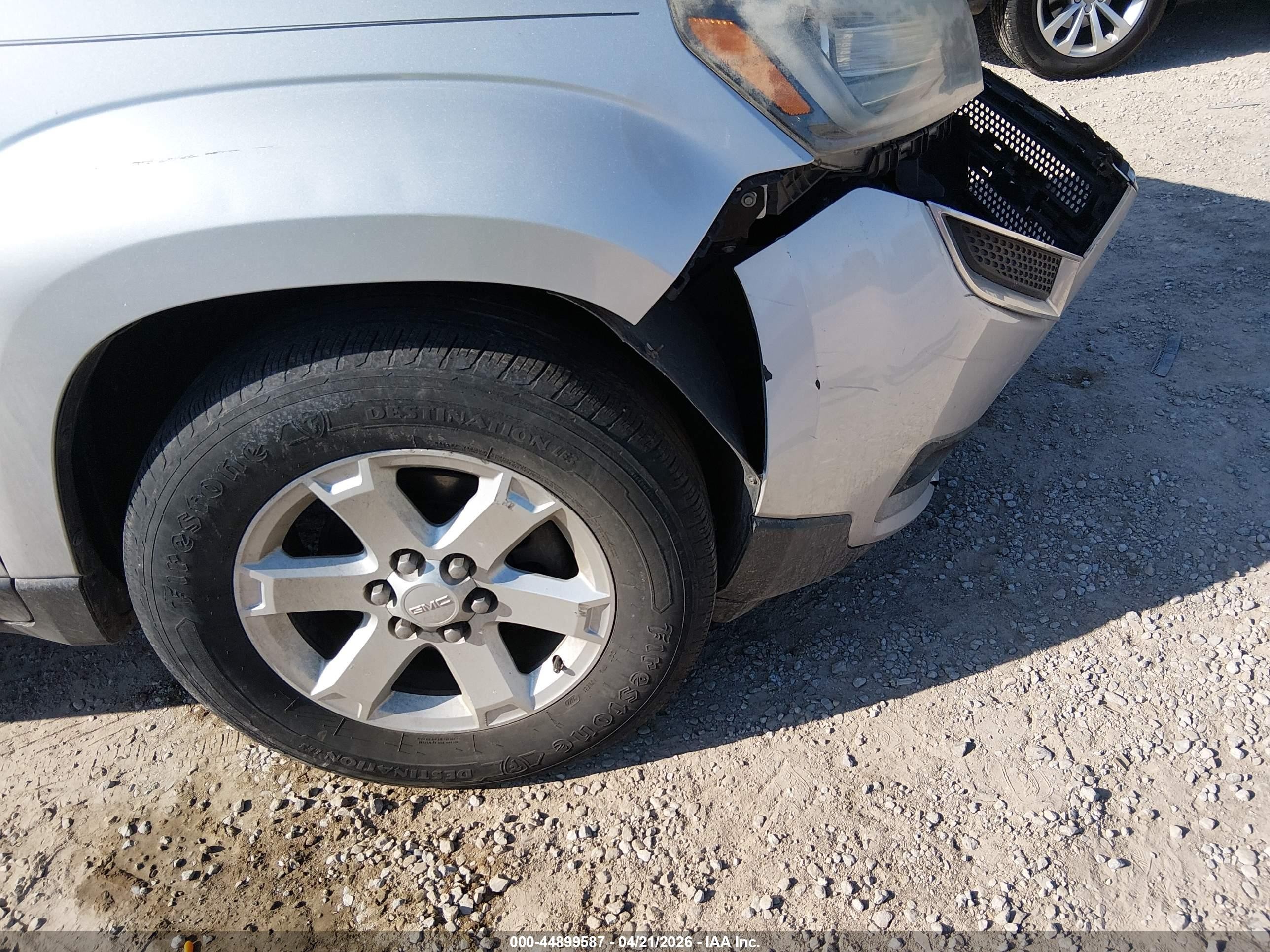 2015 Gmc Acadia Sle-2 Silver vin: 1GKKRPKD4FJ295408