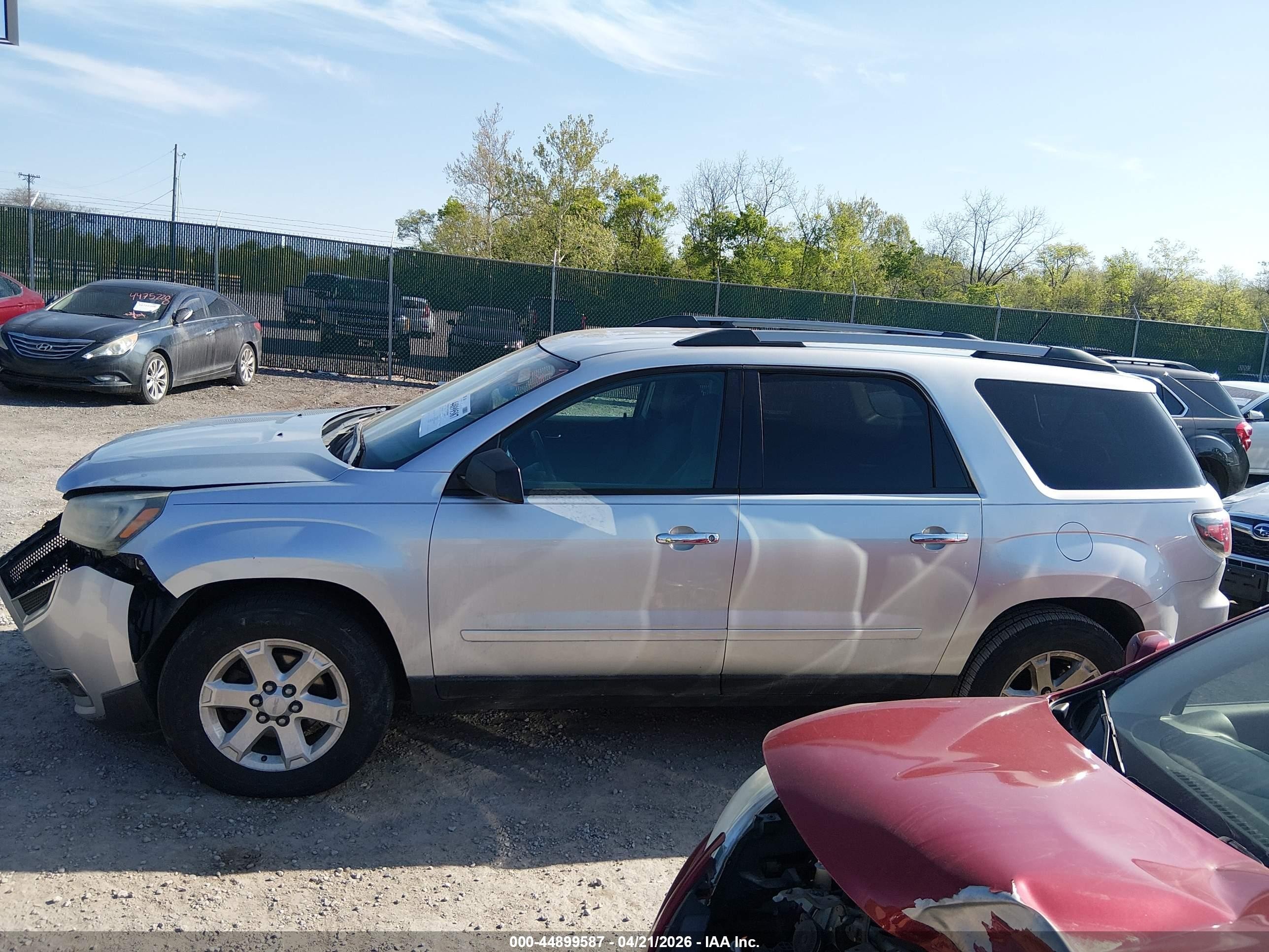 2015 Gmc Acadia Sle-2 Silver vin: 1GKKRPKD4FJ295408