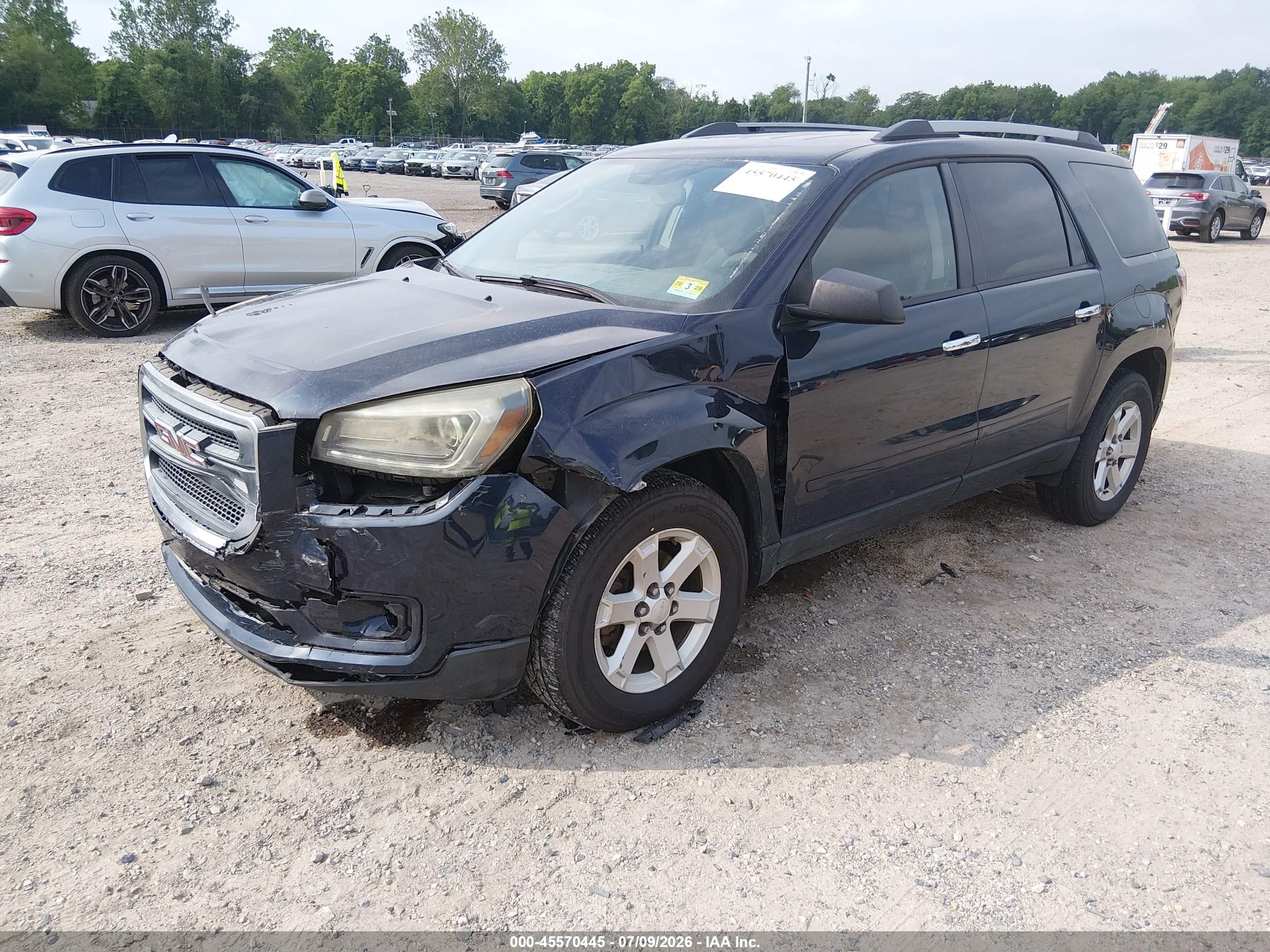 2015 Gmc Acadia Sle-2 Blue vin: 1GKKRPKD5FJ148708