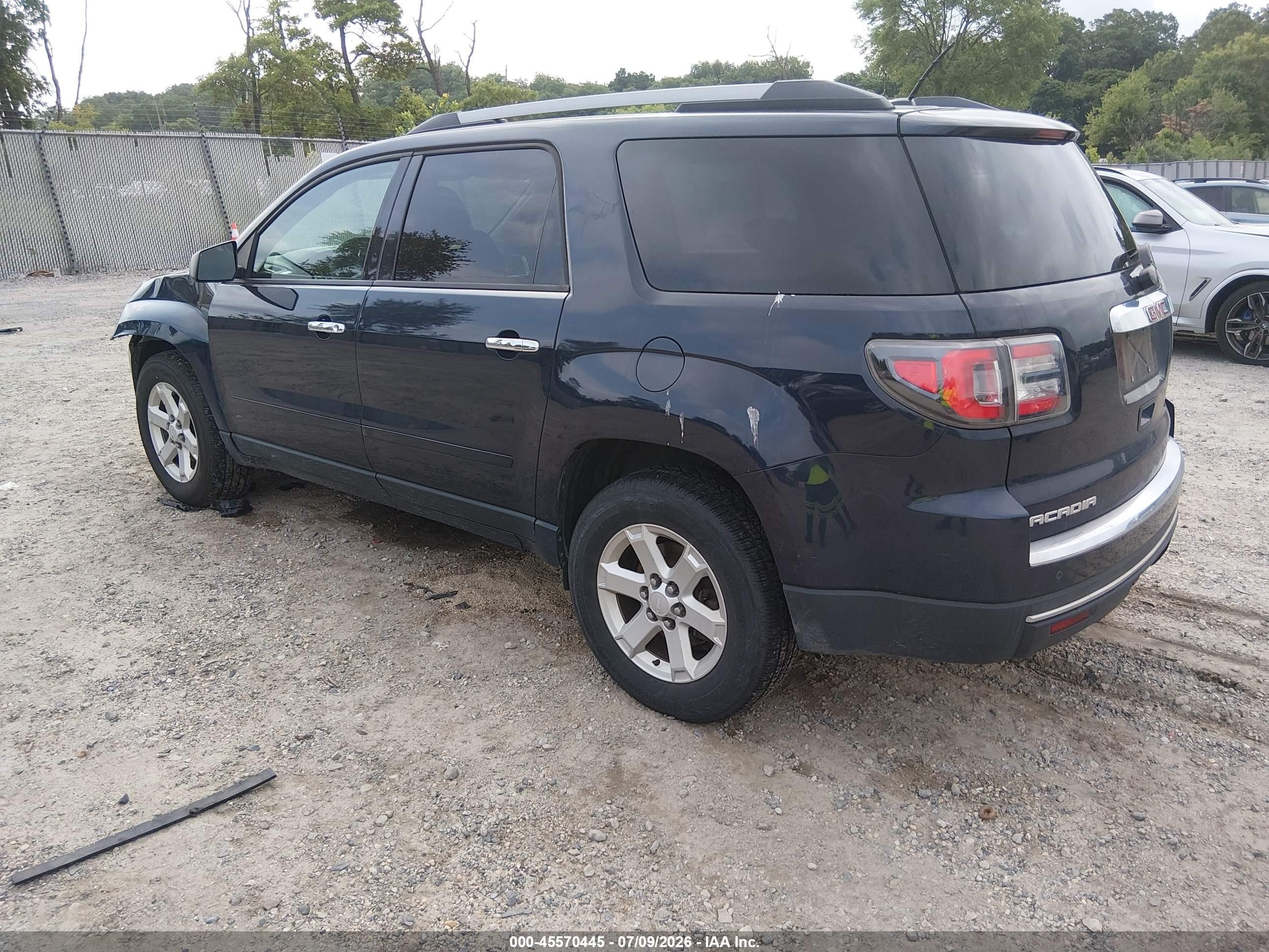 2015 Gmc Acadia Sle-2 Blue vin: 1GKKRPKD5FJ148708