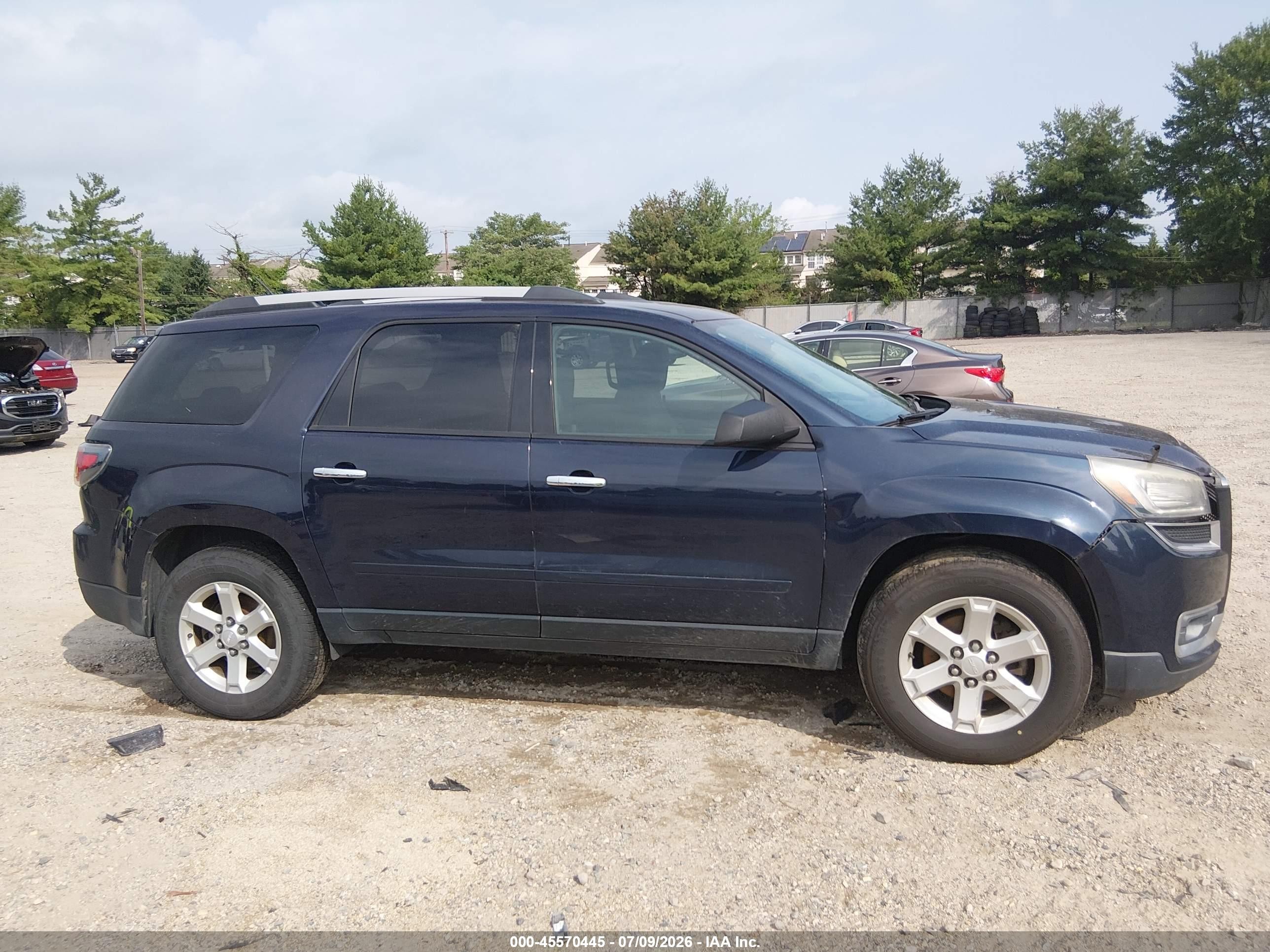 2015 Gmc Acadia Sle-2 Blue vin: 1GKKRPKD5FJ148708