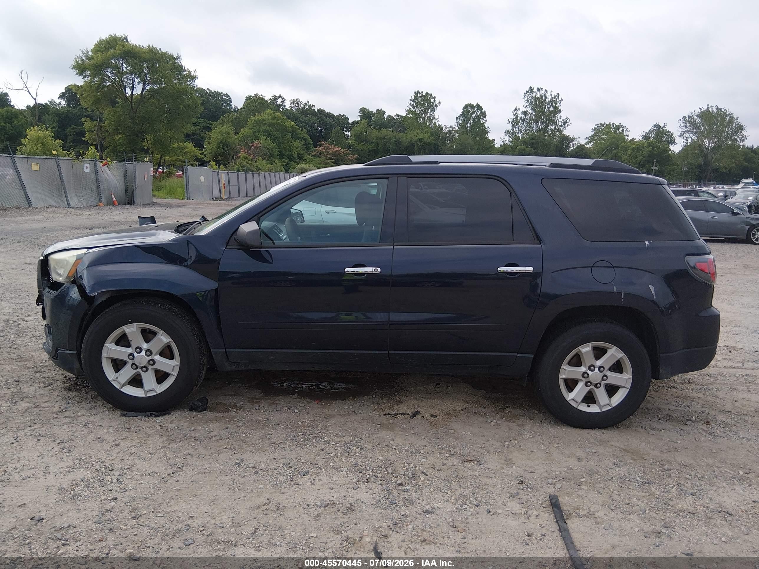 2015 Gmc Acadia Sle-2 Blue vin: 1GKKRPKD5FJ148708