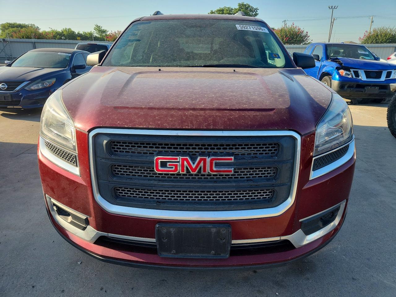 2015 Gmc Acadia Sle Red vin: 1GKKRPKD5FJ172605
