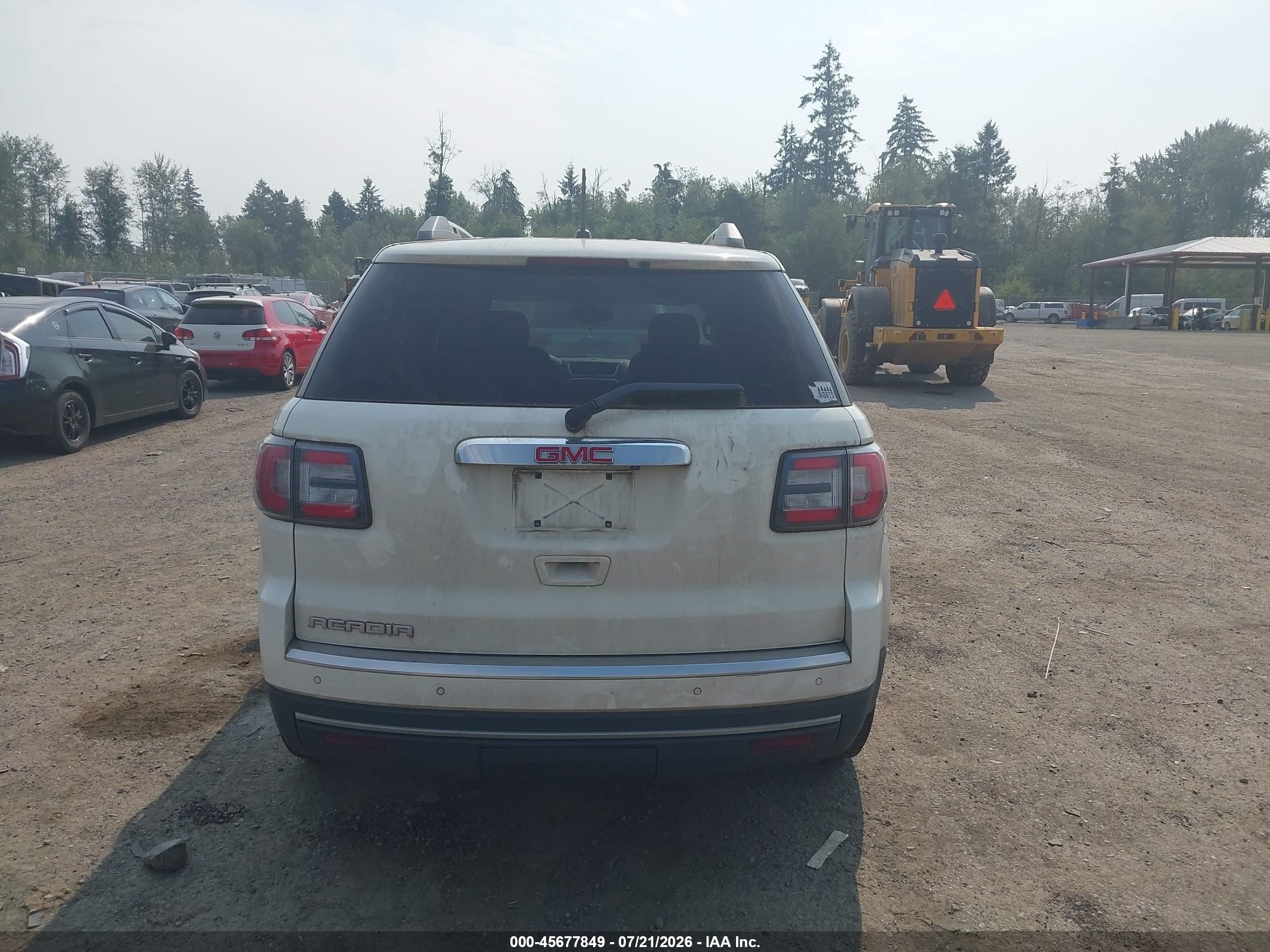 2015 Gmc Acadia Sle-2 White vin: 1GKKRPKD5FJ199612
