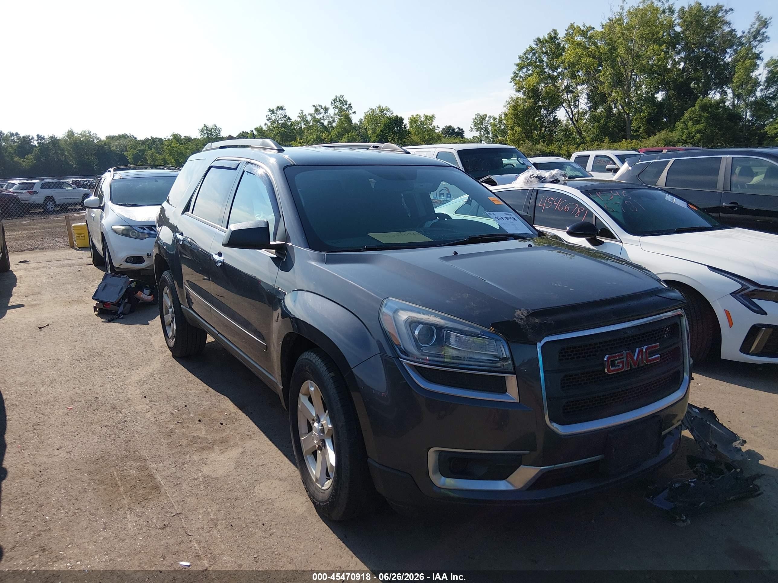 2014 Gmc Acadia Sle-2 Gray vin: 1GKKRPKD6EJ181733