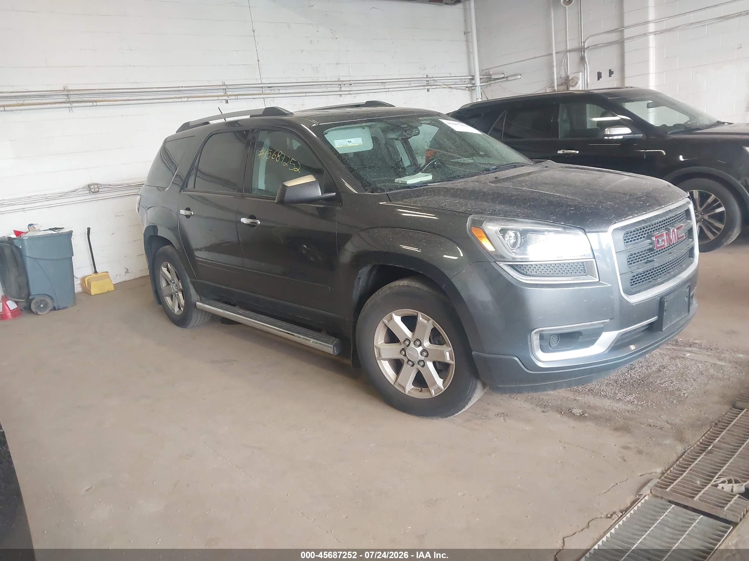 2014 Gmc Acadia Sle-2 Black vin: 1GKKRPKD6EJ243745