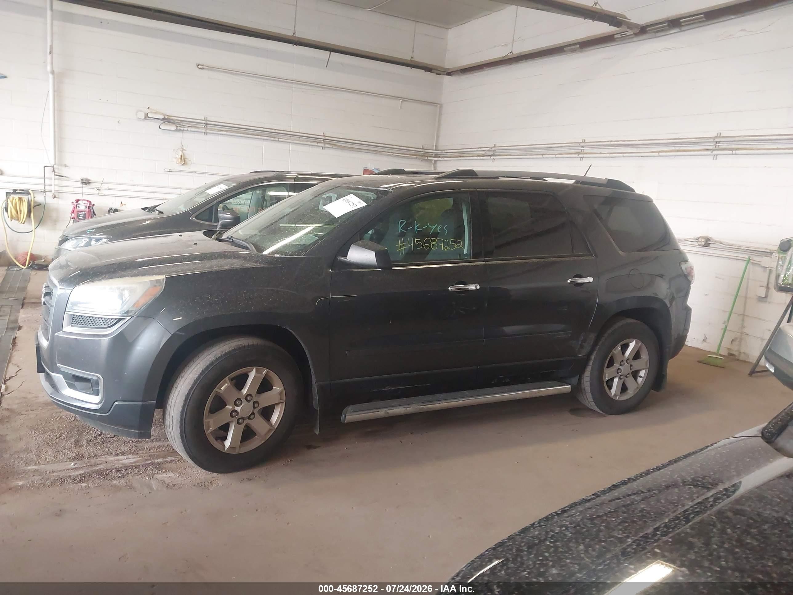 2014 Gmc Acadia Sle-2 Черный vin: 1GKKRPKD6EJ243745