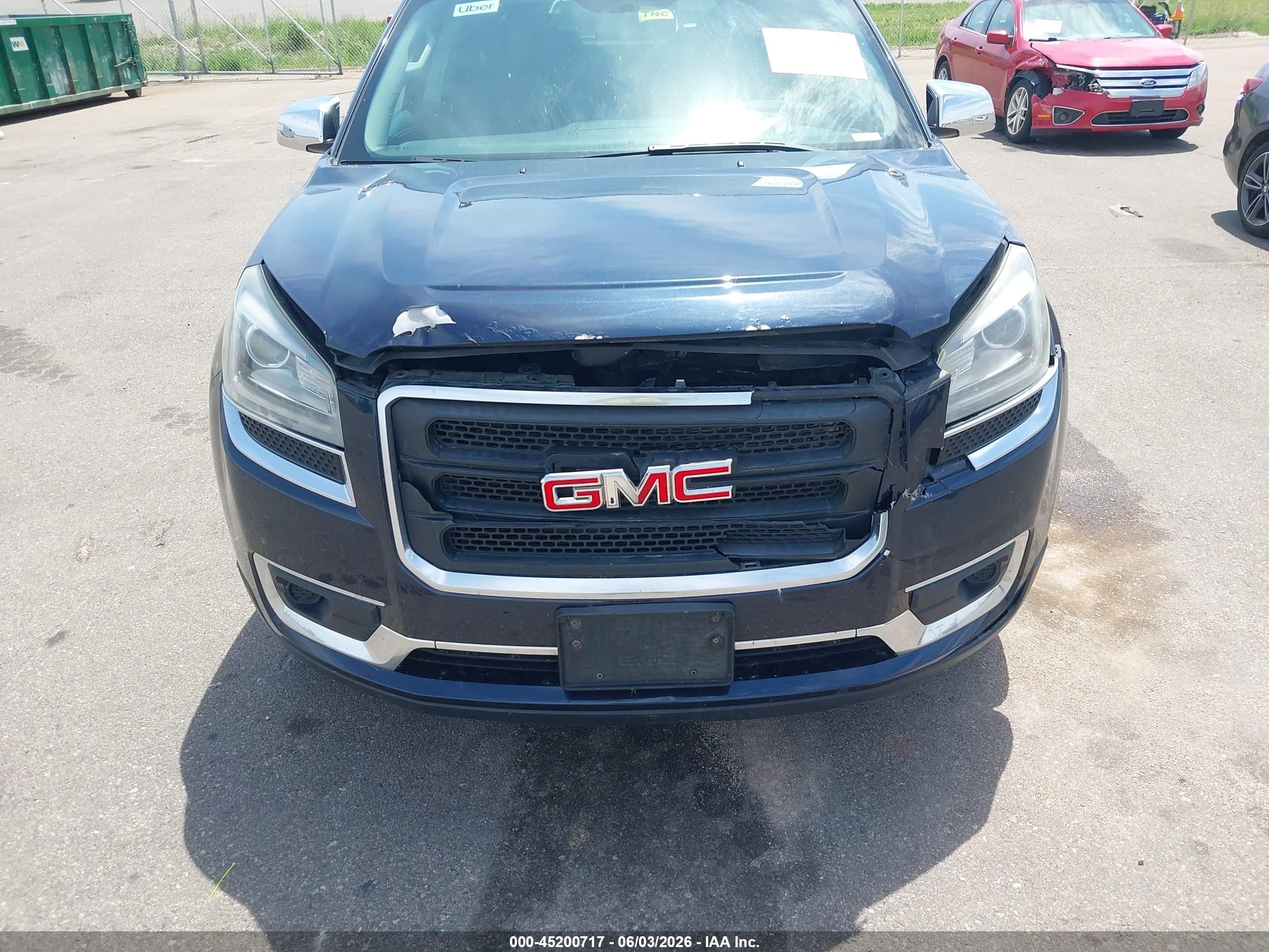 2015 Gmc Acadia Sle-2 Blue vin: 1GKKRPKD6FJ178218