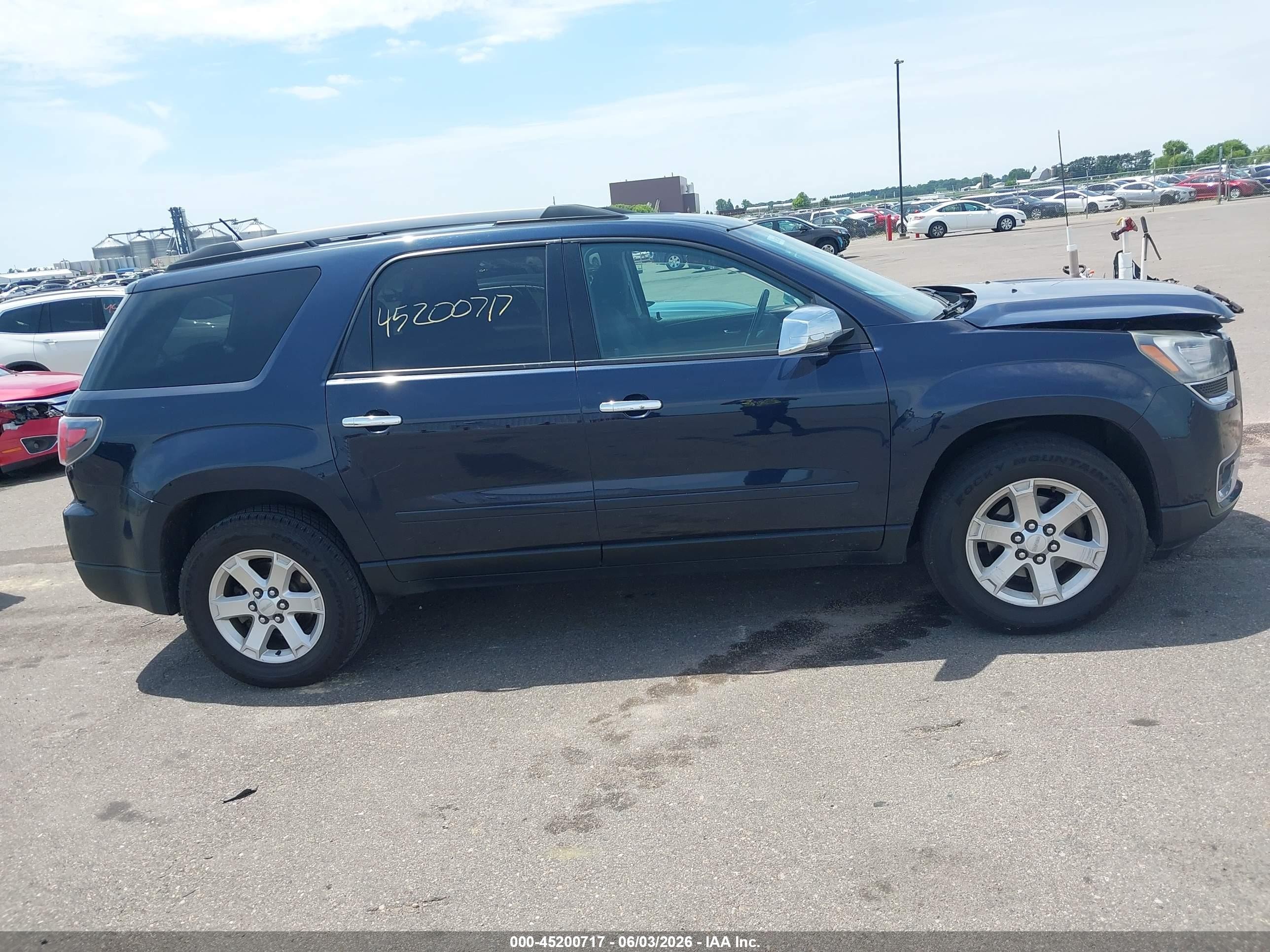 2015 Gmc Acadia Sle-2 Blue vin: 1GKKRPKD6FJ178218