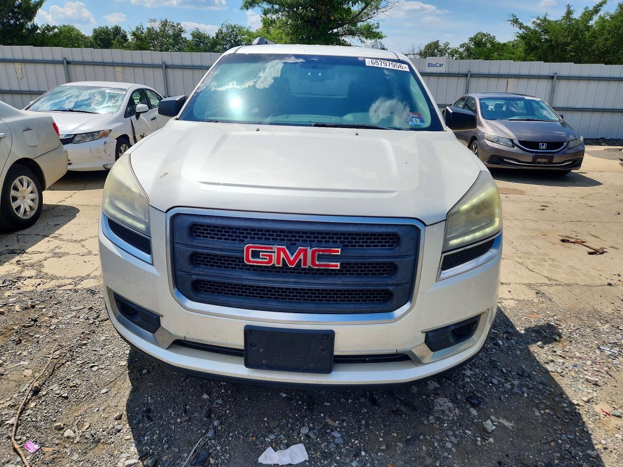 2015 Gmc Acadia Sle White vin: 1GKKRPKD6FJ273765