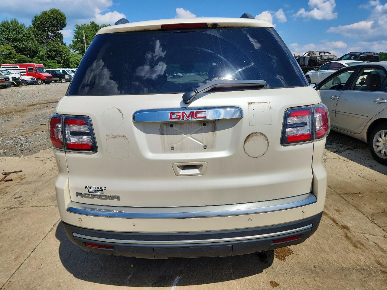 2015 Gmc Acadia Sle White vin: 1GKKRPKD6FJ273765
