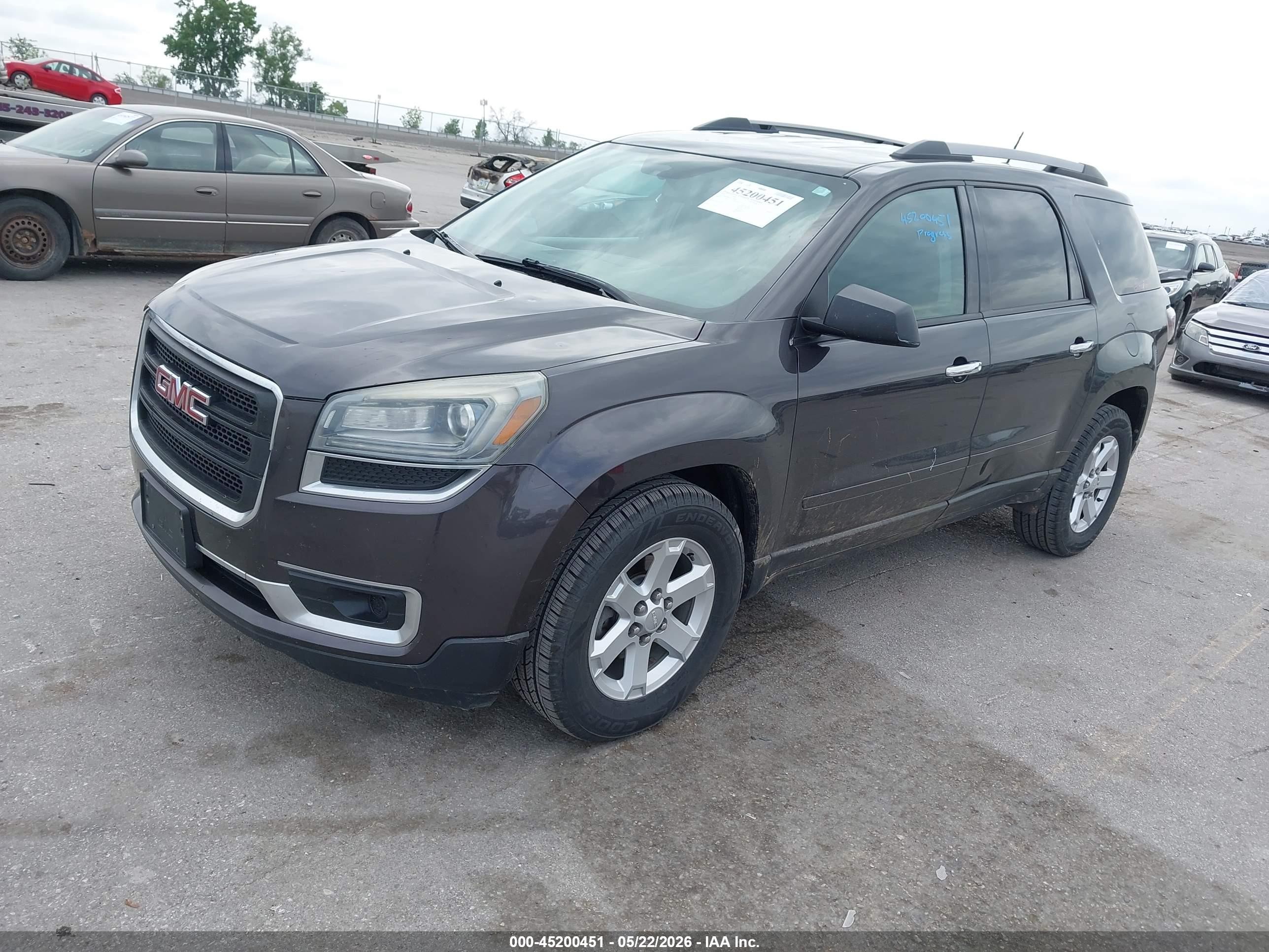 2013 Gmc Acadia Sle-2 Brown vin: 1GKKRPKD7DJ158458