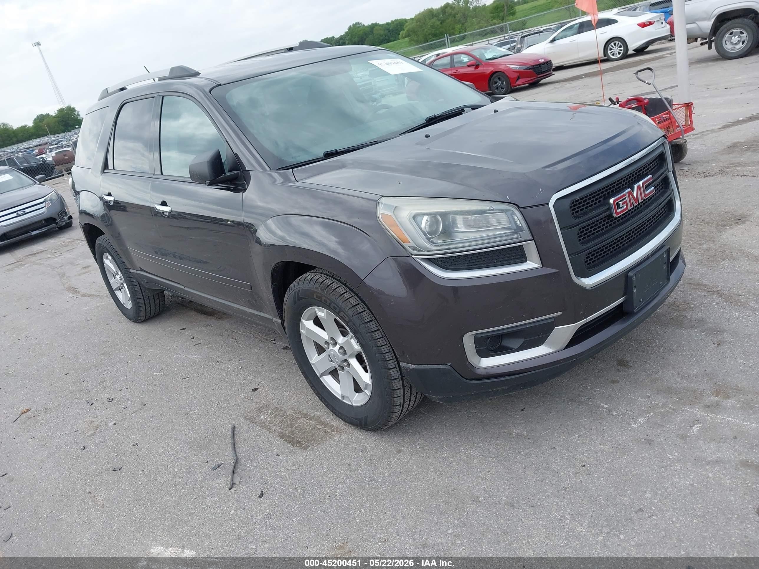 2013 Gmc Acadia Sle-2 Brown vin: 1GKKRPKD7DJ158458
