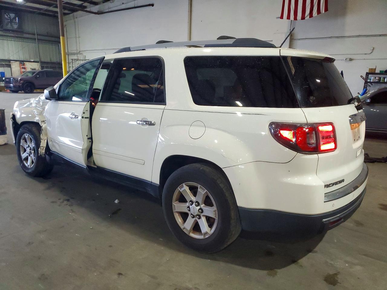 2014 Gmc Acadia Sle White vin: 1GKKRPKD7EJ361352