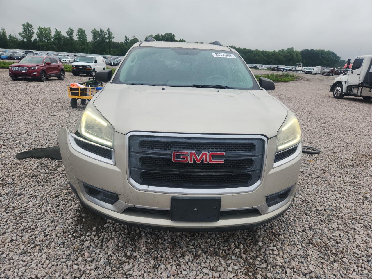 2015 Gmc Acadia Sle Beige vin: 1GKKRPKD7FJ148810