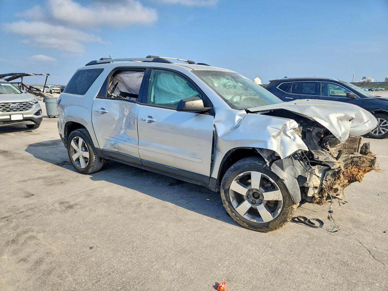 2015 Gmc Acadia Sle Silver vin: 1GKKRPKD7FJ198901