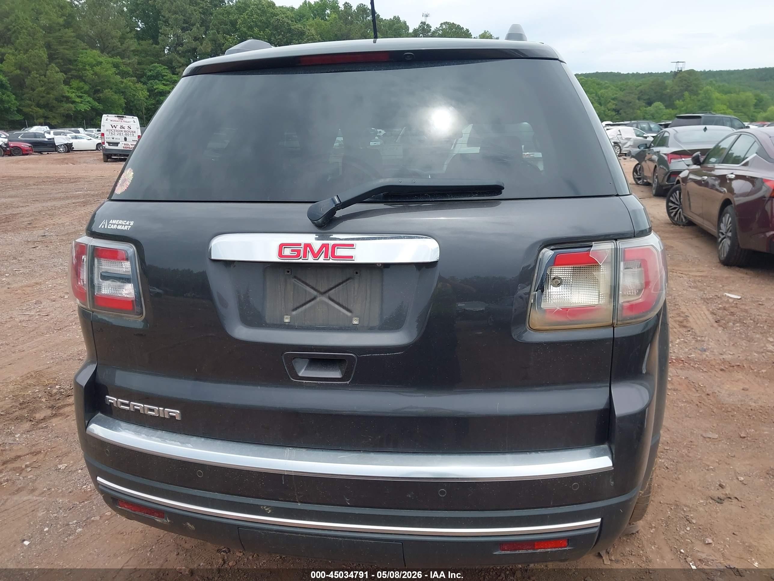 2015 Gmc Acadia Sle-2 Черный vin: 1GKKRPKD7FJ268865