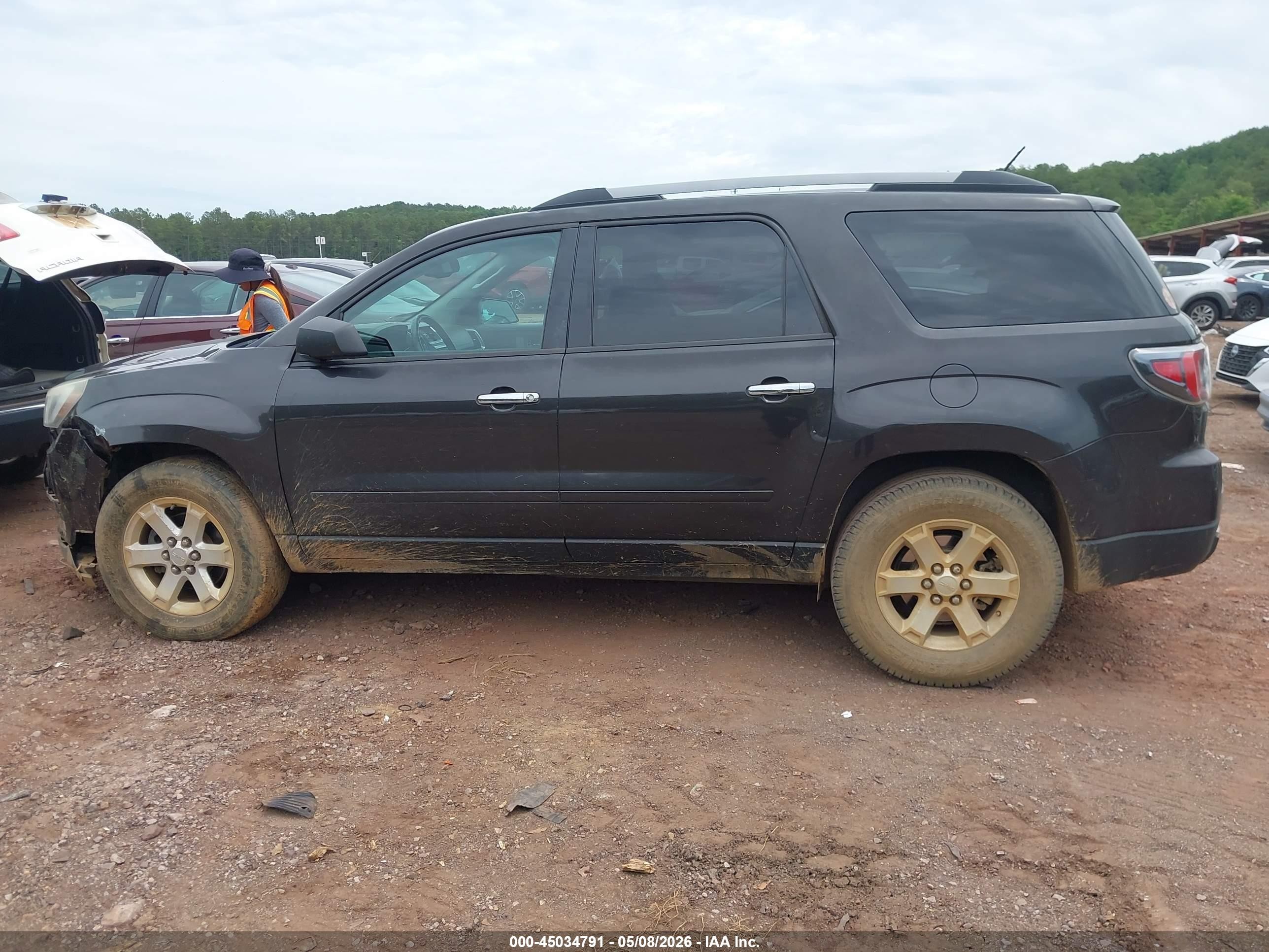 2015 Gmc Acadia Sle-2 Черный vin: 1GKKRPKD7FJ268865
