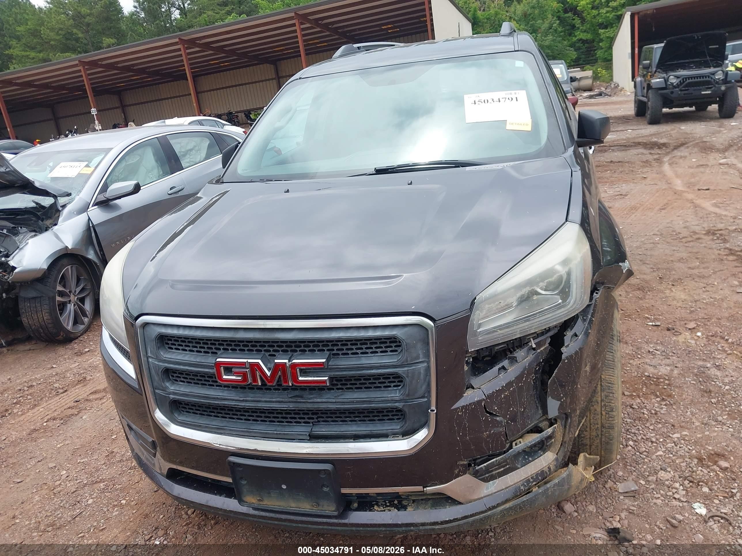 2015 Gmc Acadia Sle-2 Черный vin: 1GKKRPKD7FJ268865