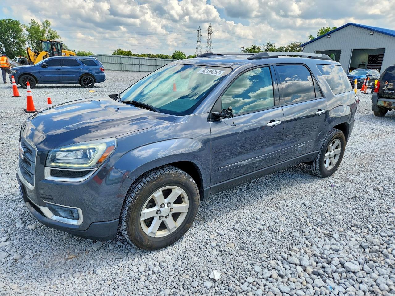 2014 Gmc Acadia Sle Gray vin: 1GKKRPKD9EJ293104