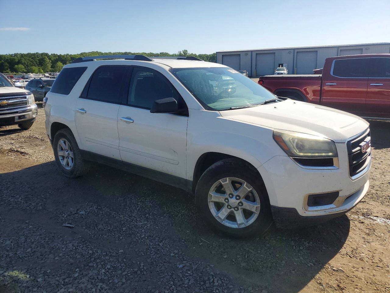 2015 Gmc Acadia Sle White vin: 1GKKRPKD9FJ146296