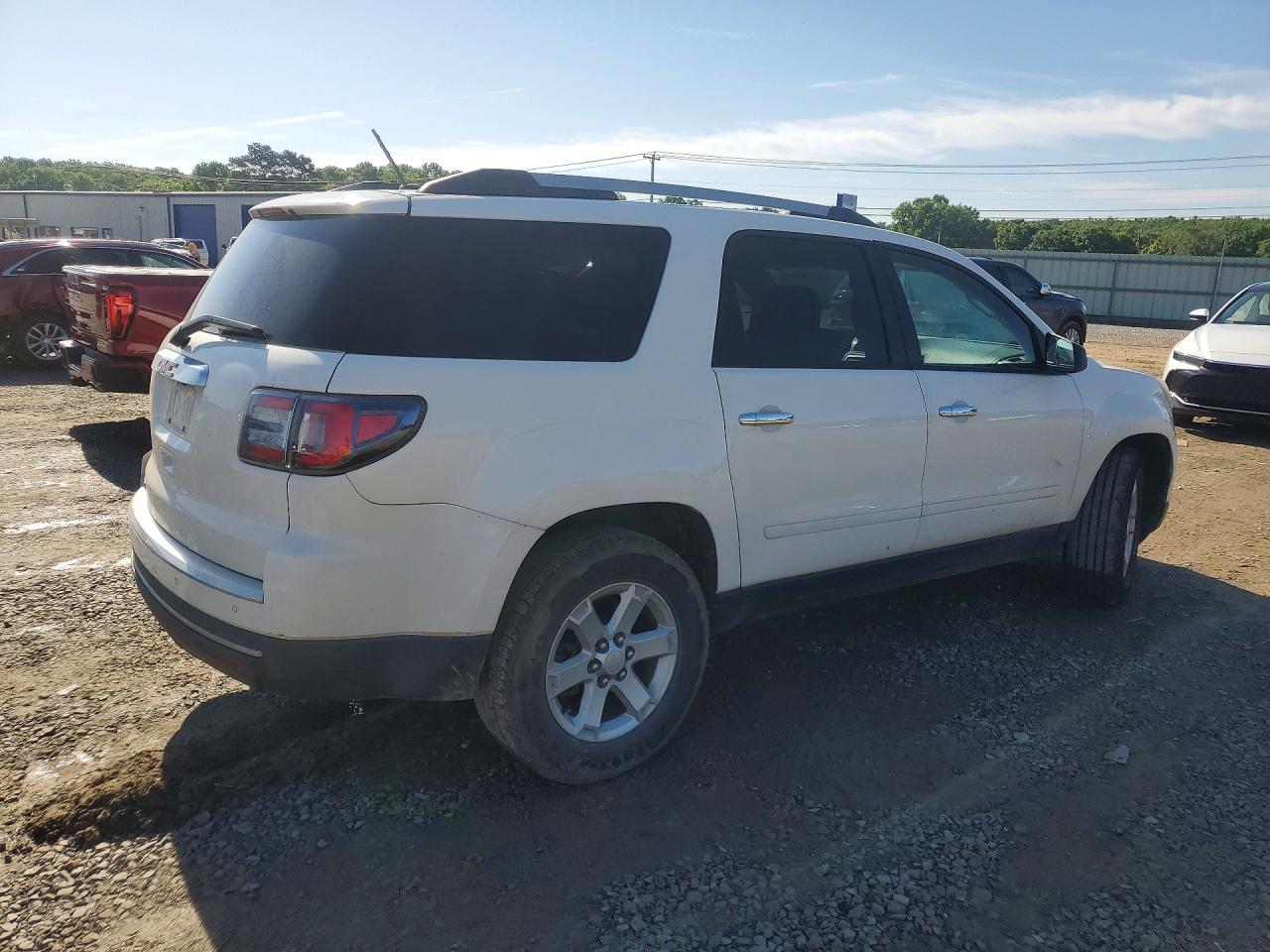 2015 Gmc Acadia Sle White vin: 1GKKRPKD9FJ146296