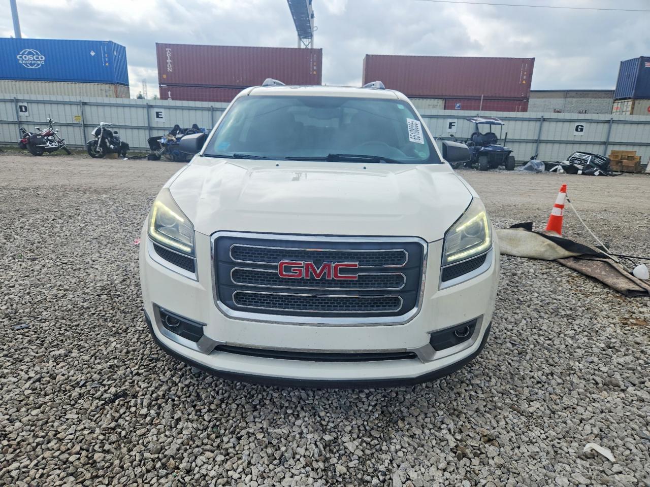 2015 Gmc Acadia Sle White vin: 1GKKRPKD9FJ184868