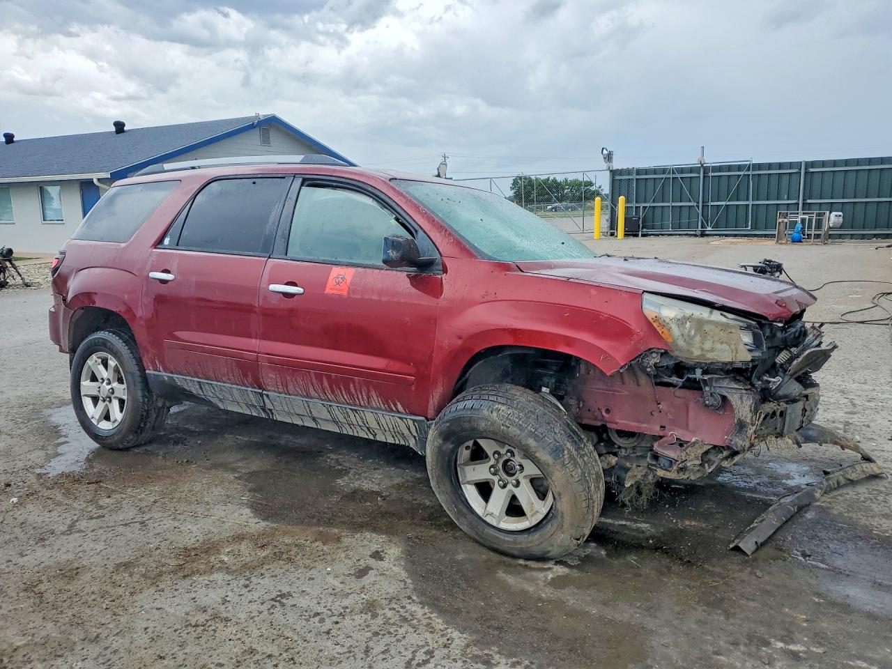 2015 Gmc Acadia Sle Maroon vin: 1GKKRPKD9FJ281939