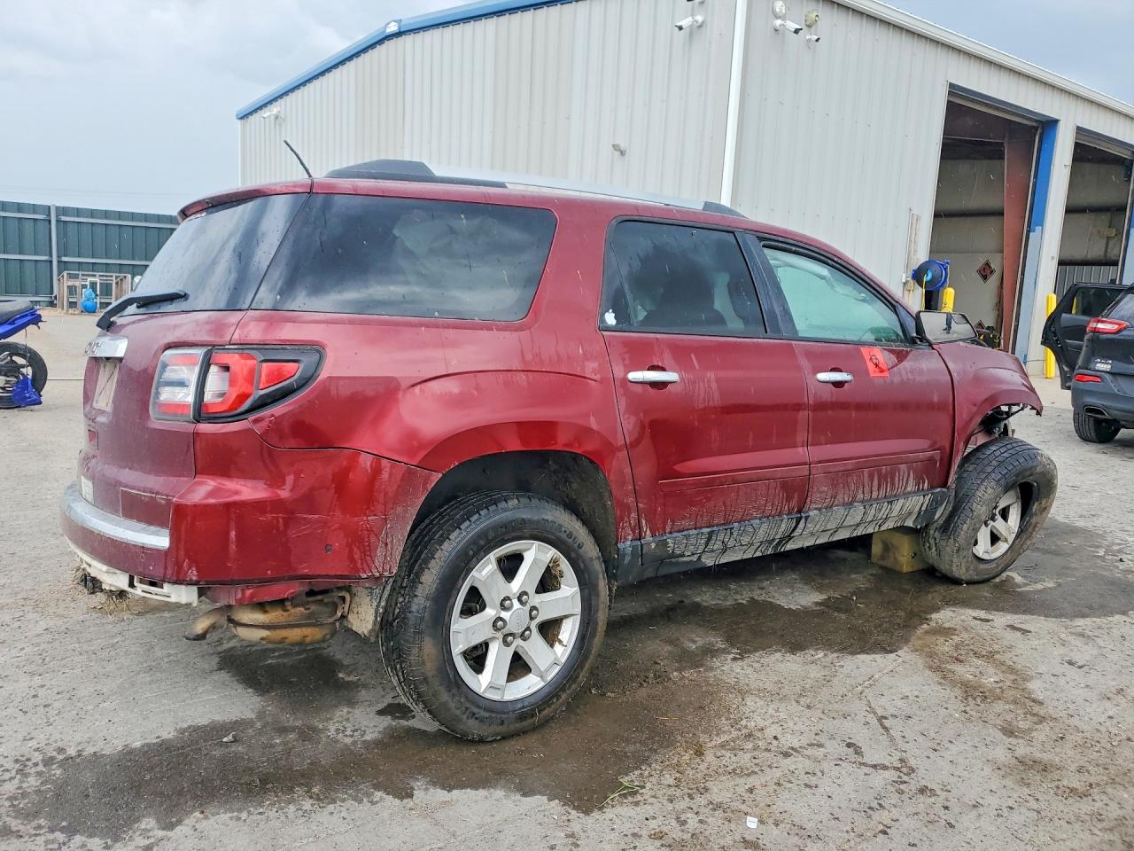 2015 Gmc Acadia Sle Maroon vin: 1GKKRPKD9FJ281939