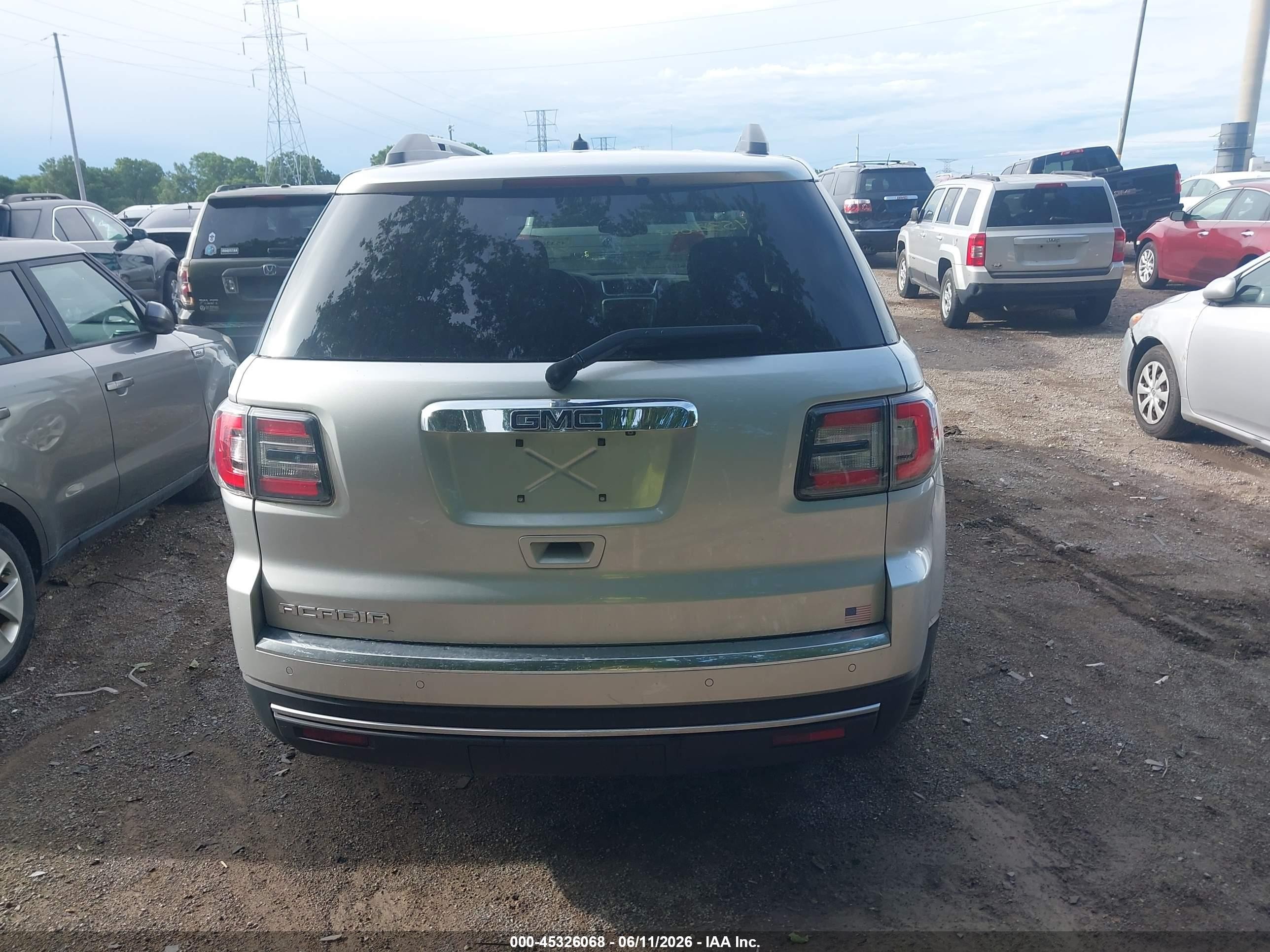 2015 Gmc Acadia Sle-2 Silver vin: 1GKKRPKD9FJ364447