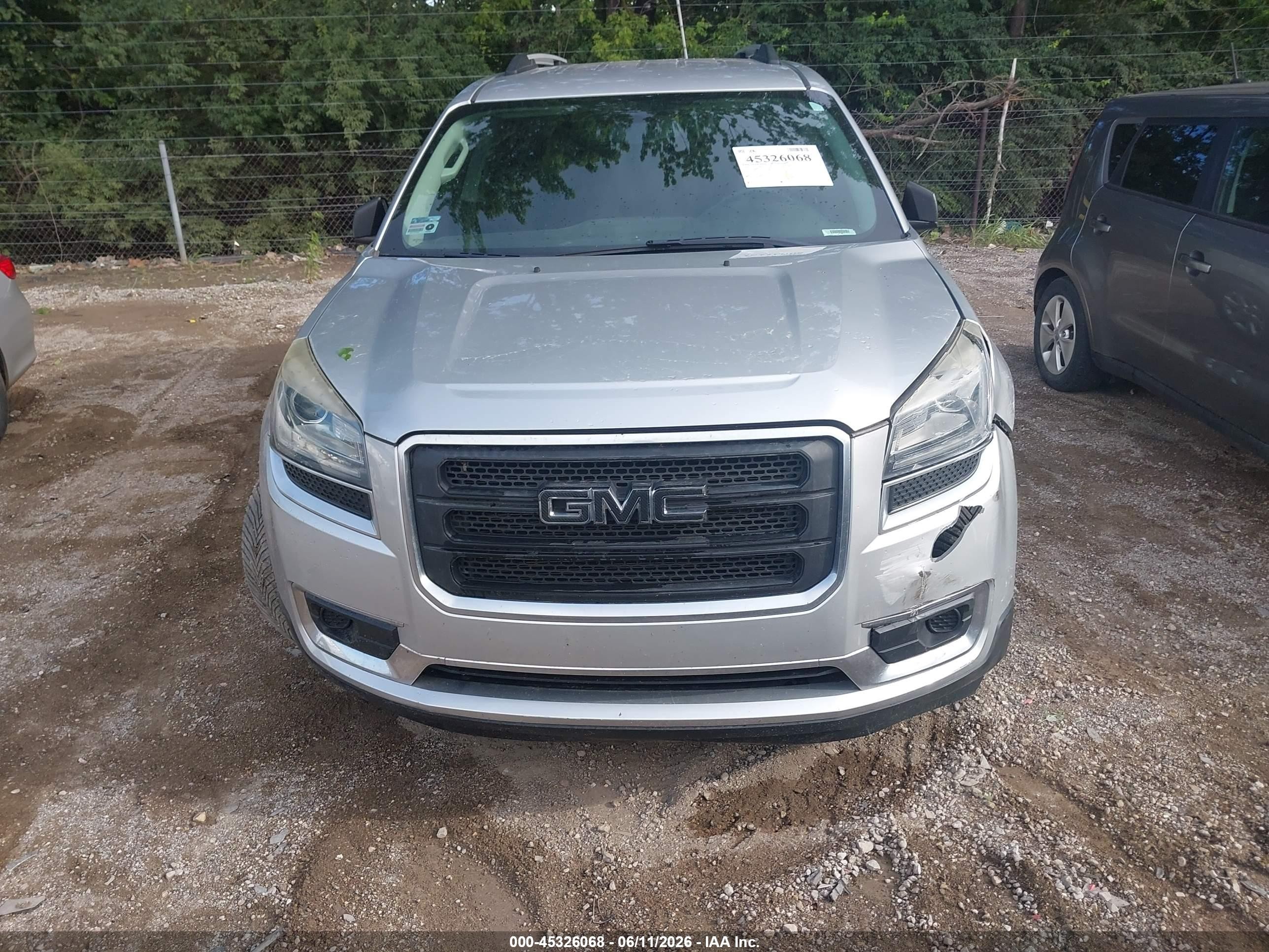 2015 Gmc Acadia Sle-2 Silver vin: 1GKKRPKD9FJ364447