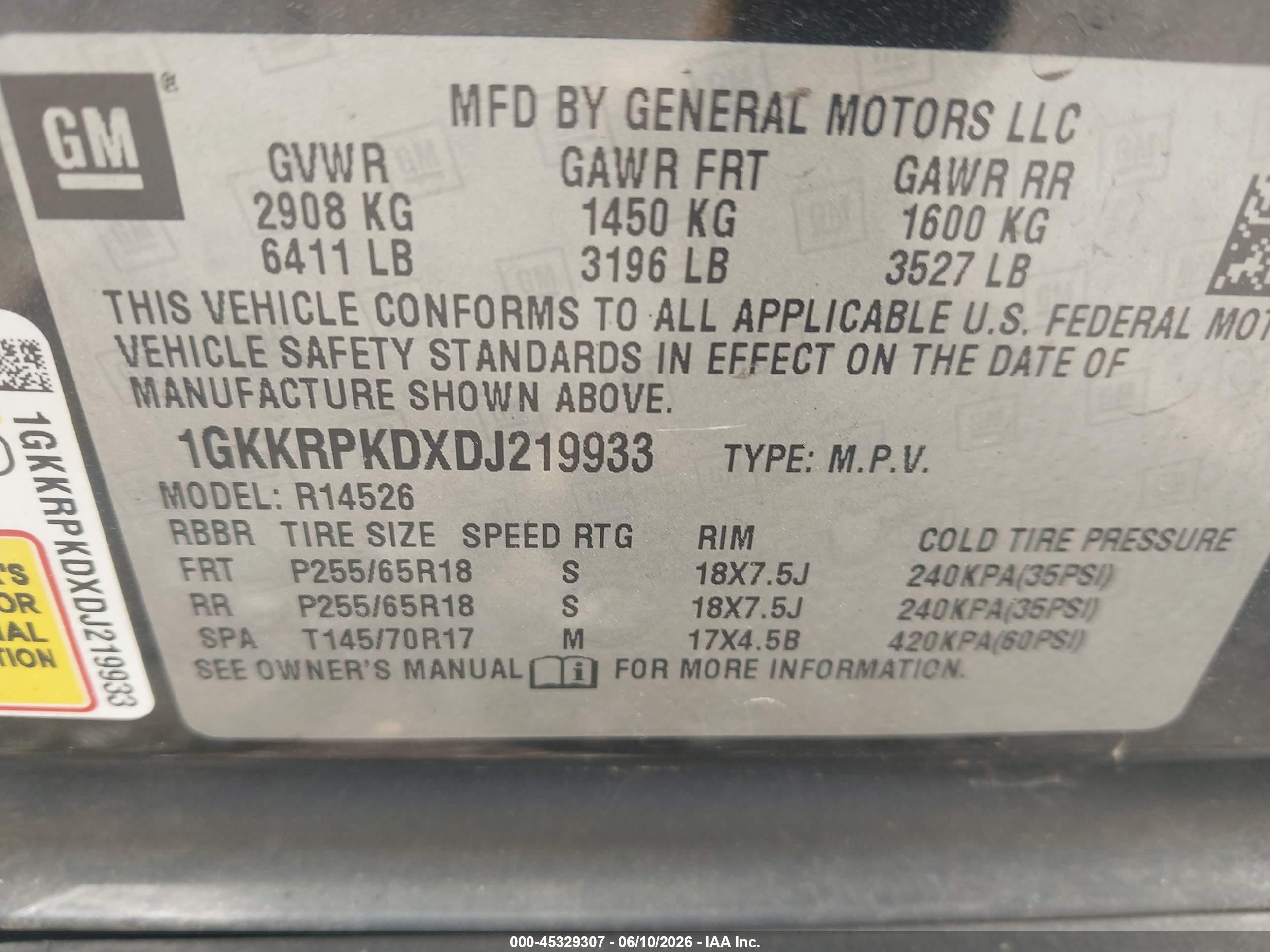 2013 Gmc Acadia Sle-2 Blue vin: 1GKKRPKDXDJ219933