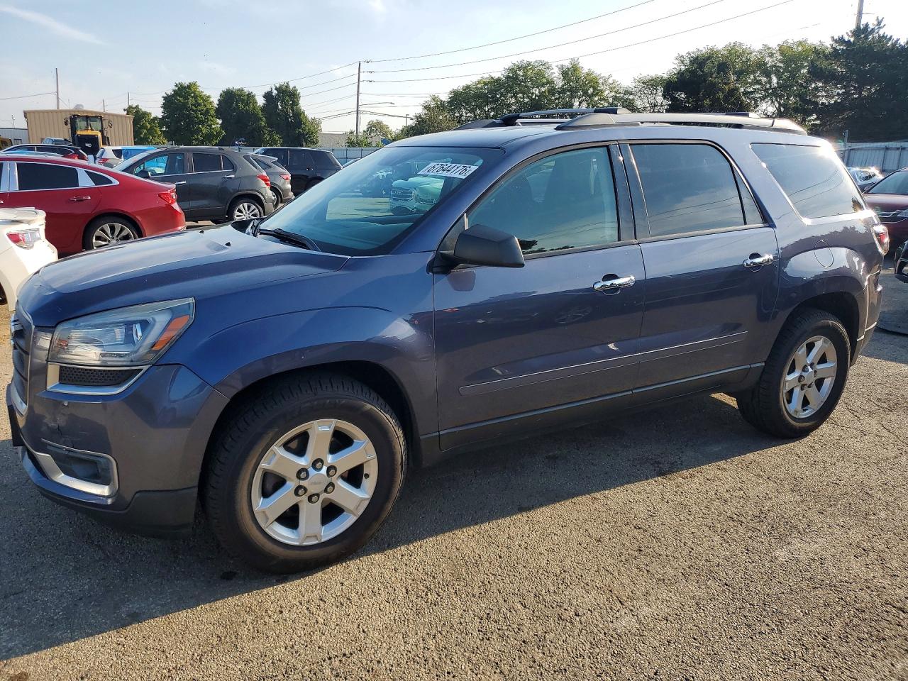 2014 Gmc Acadia Sle Blue vin: 1GKKRPKDXEJ183226