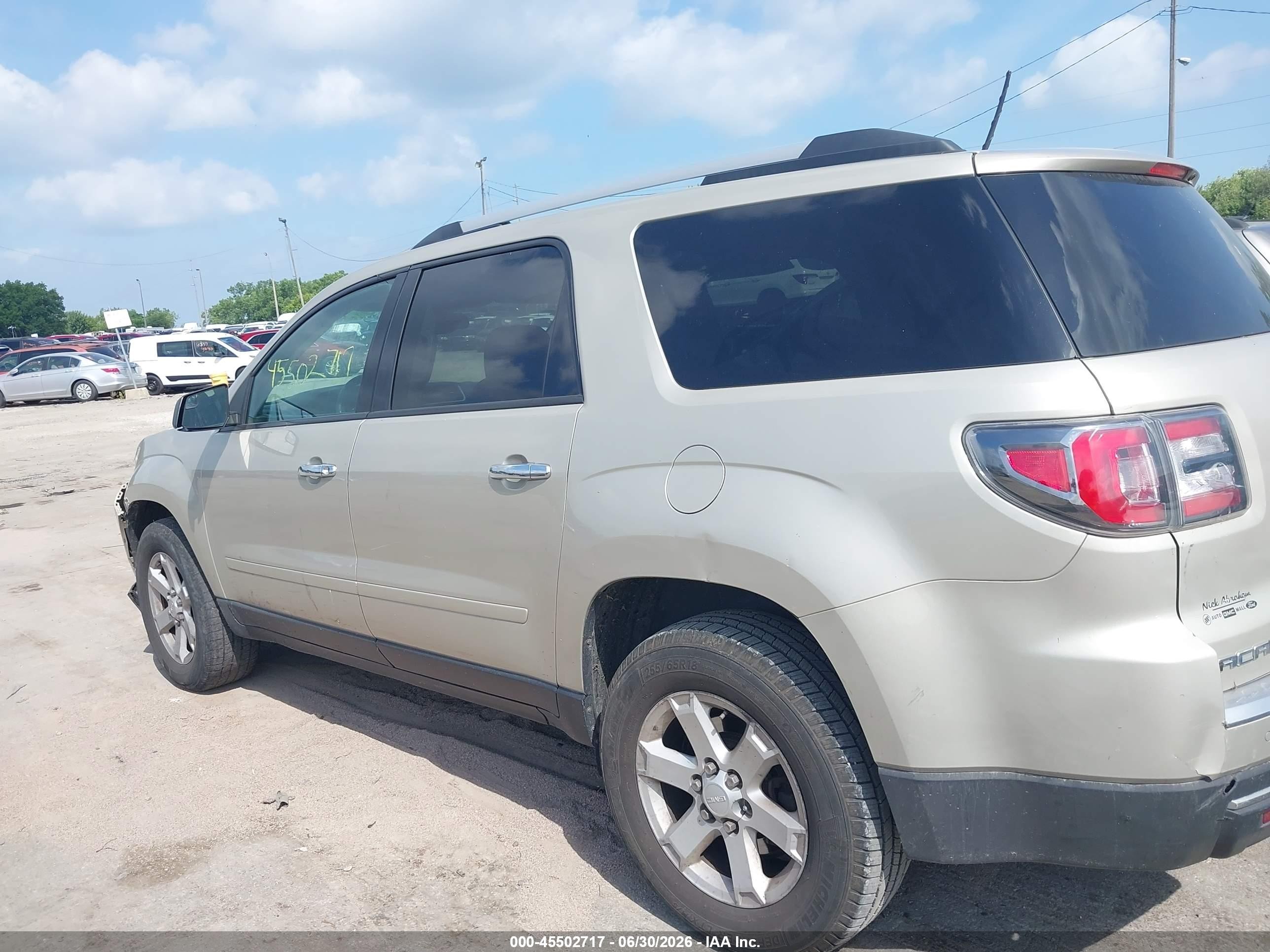 2014 Gmc Acadia Sle-2 Tan vin: 1GKKRPKDXEJ251332