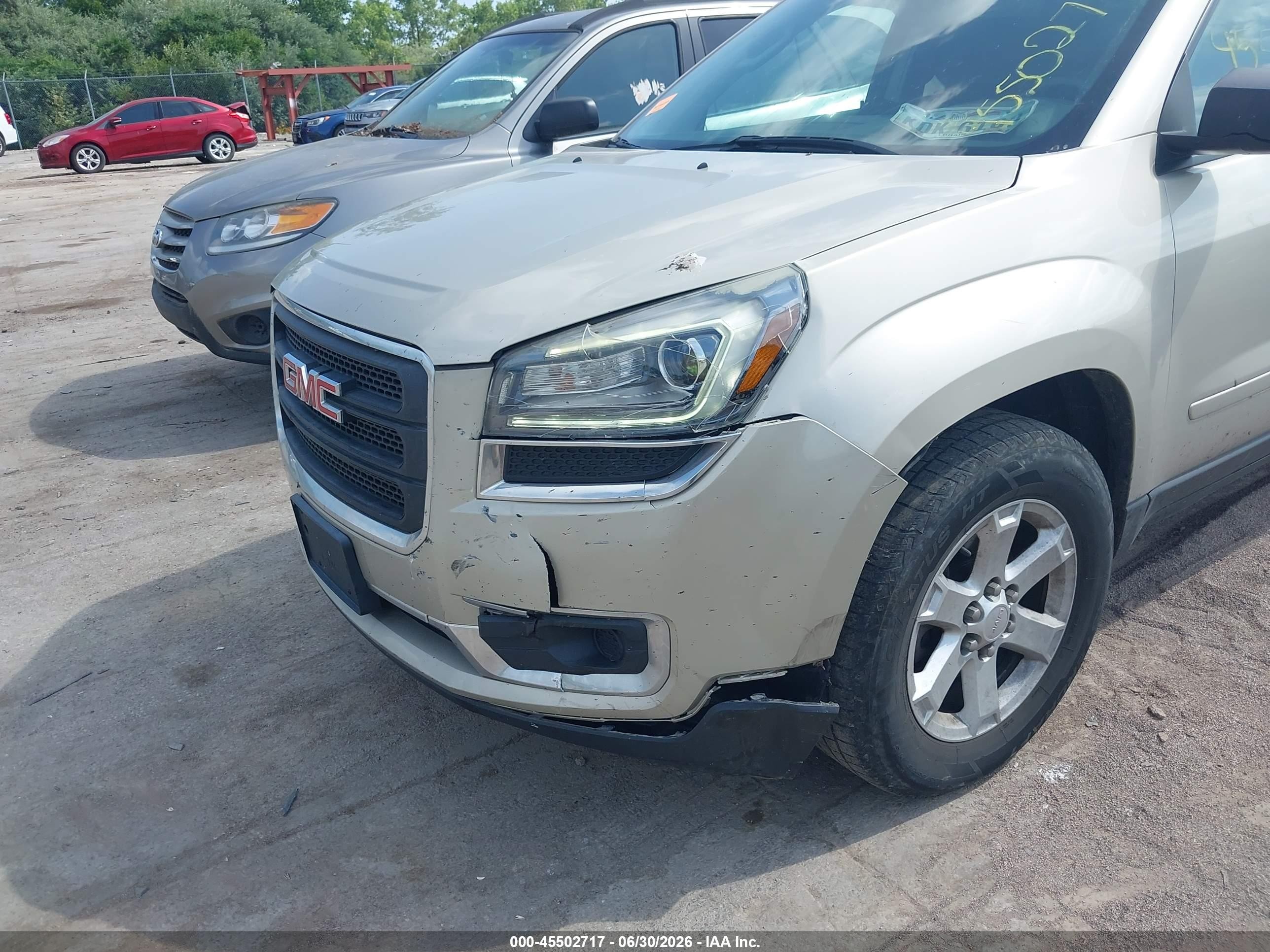 2014 Gmc Acadia Sle-2 Tan vin: 1GKKRPKDXEJ251332