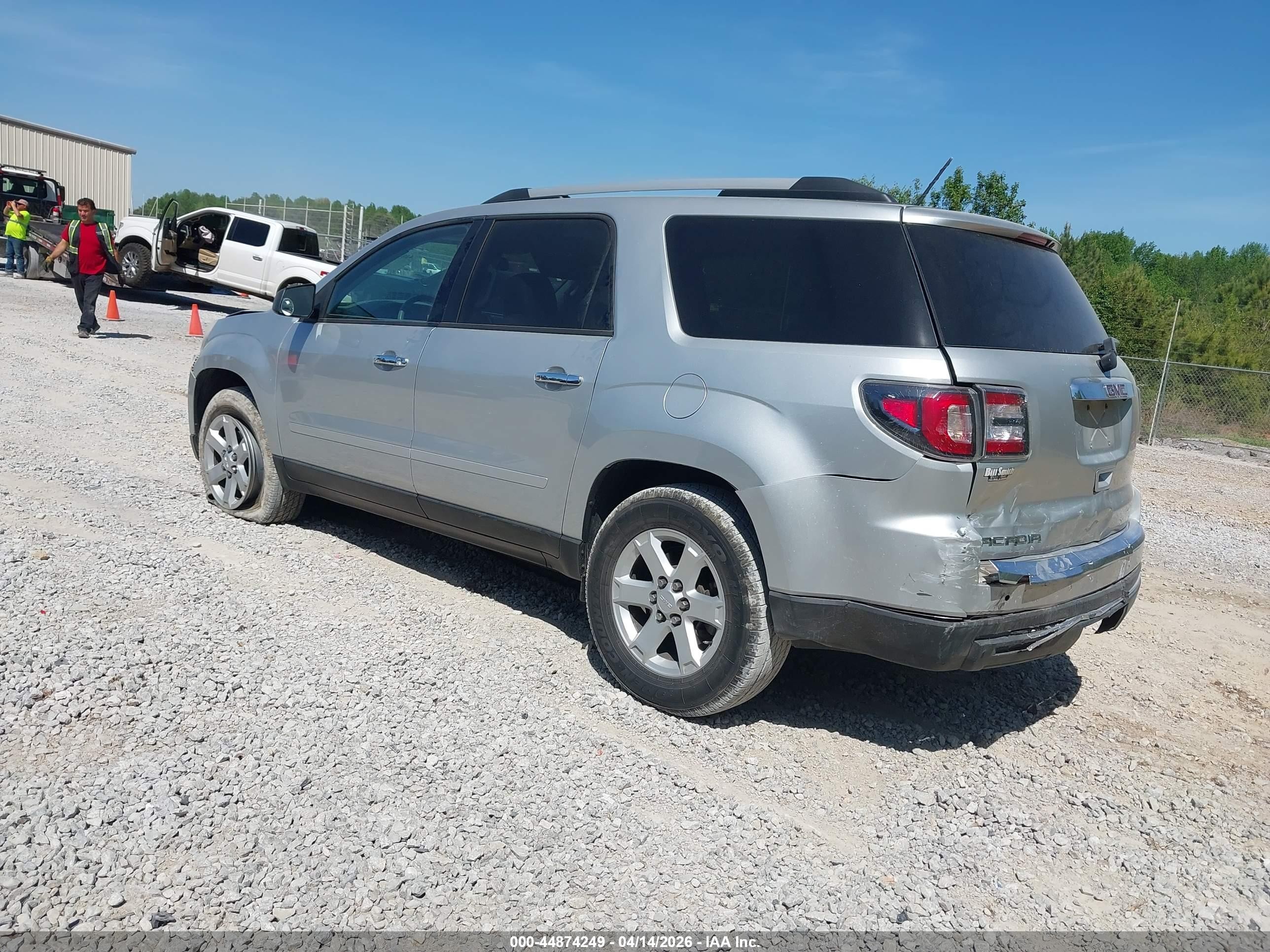 2015 Gmc Acadia Sle-2 Silver vin: 1GKKRPKDXFJ124260