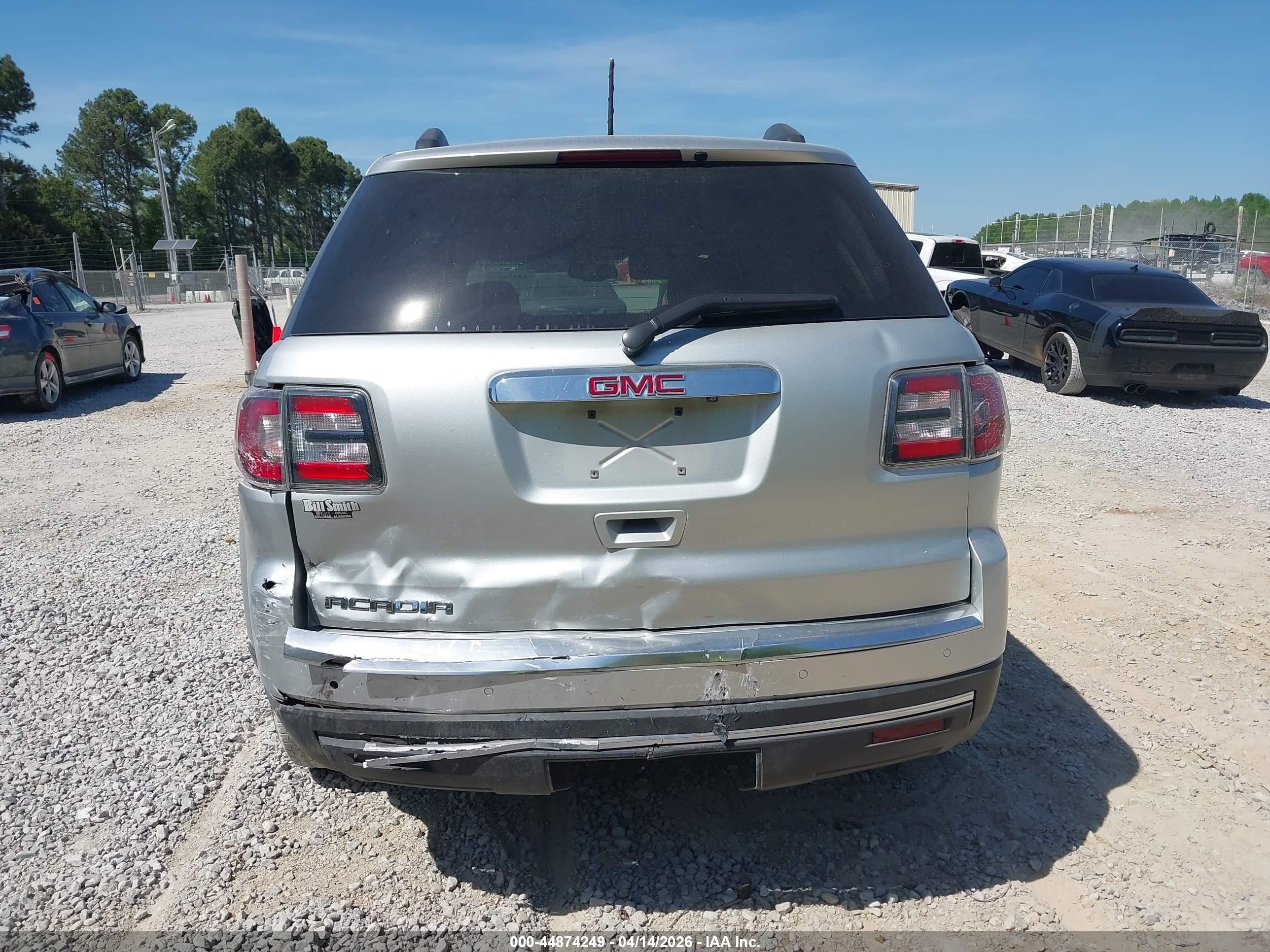 2015 Gmc Acadia Sle-2 Silver vin: 1GKKRPKDXFJ124260
