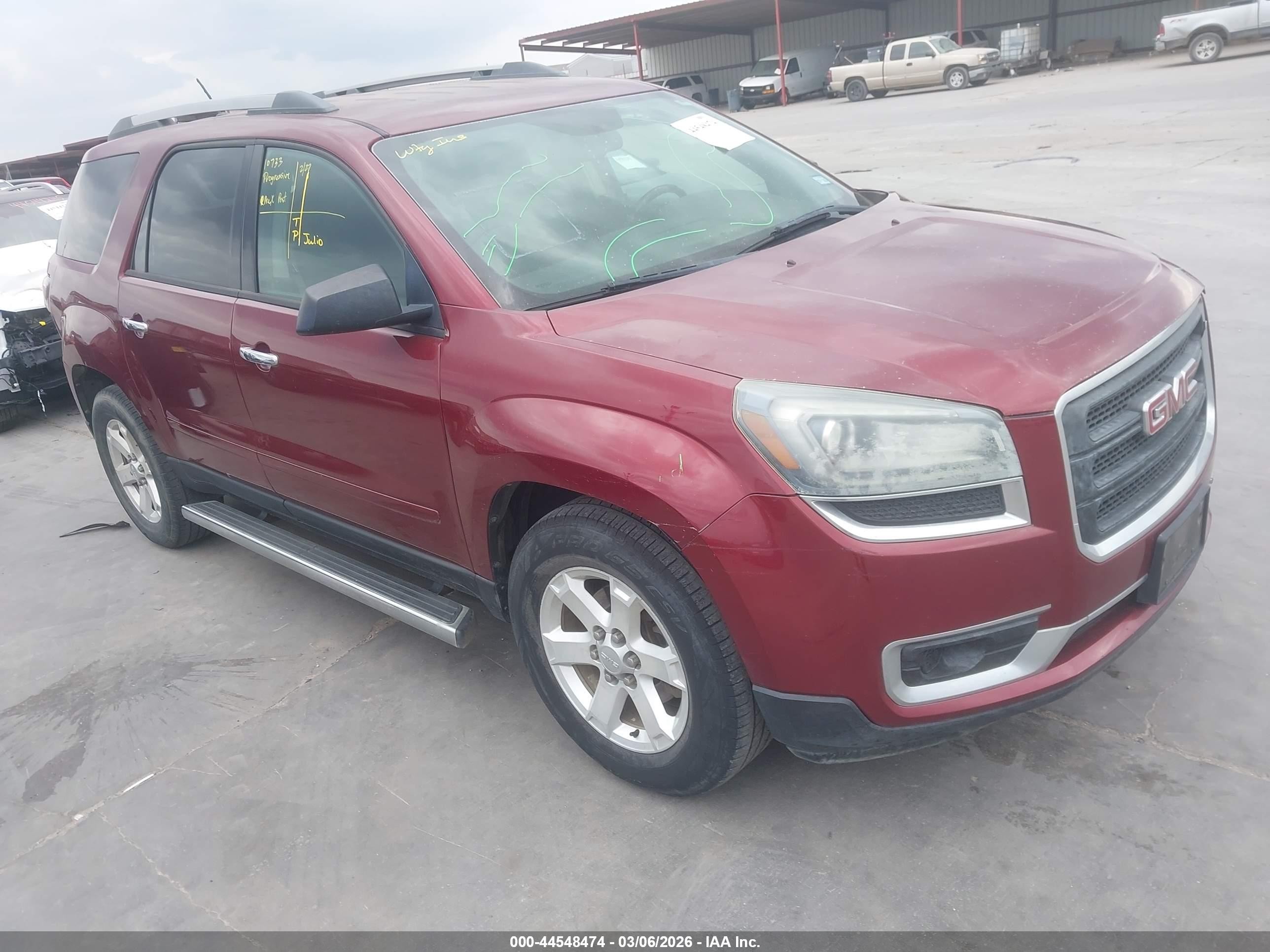 2015 Gmc Acadia Sle-2 Темно-бордовый vin: 1GKKRPKDXFJ240591