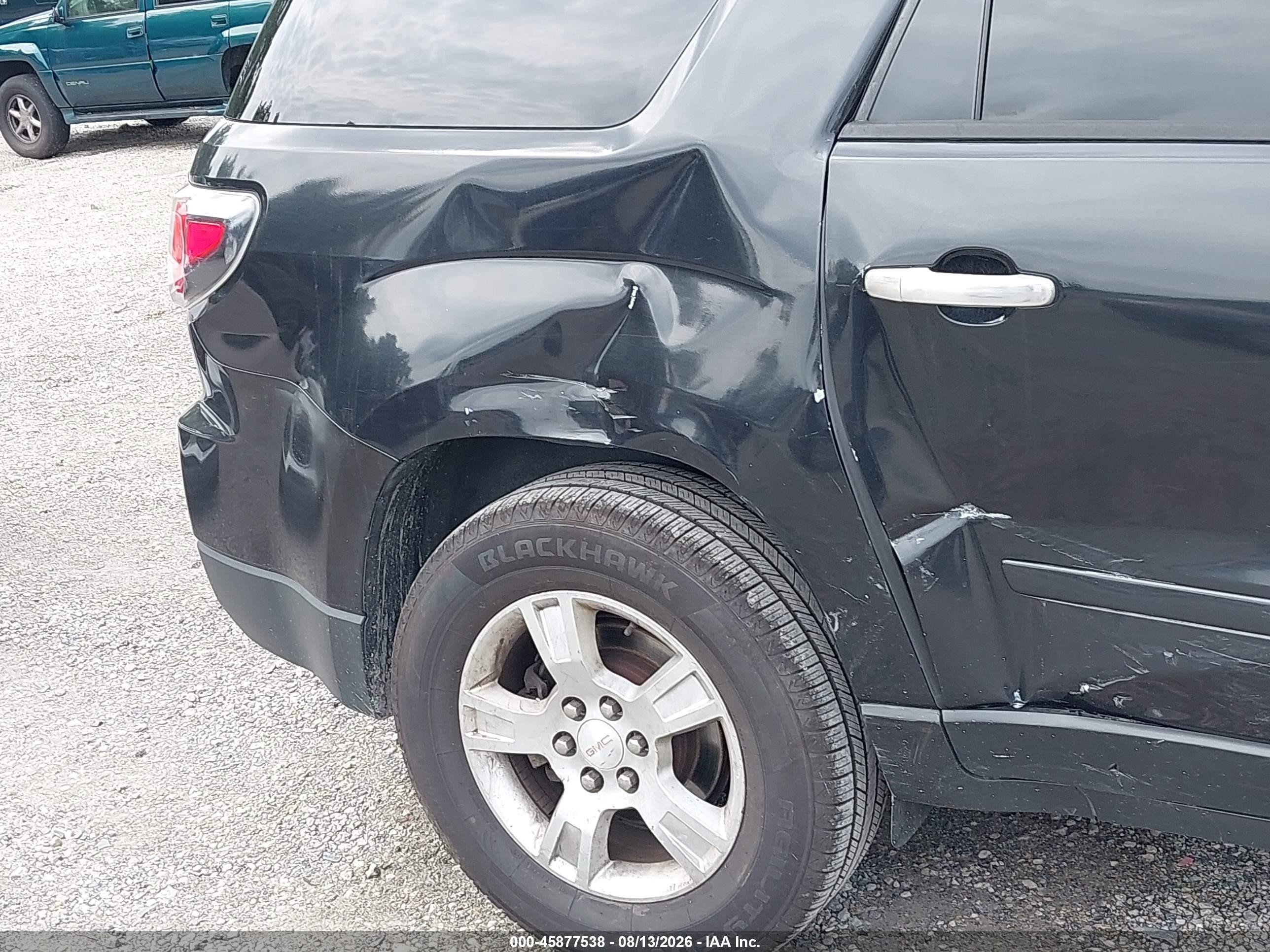2015 Gmc Acadia Sle-2 Black vin: 1GKKRPKDXFJ250280