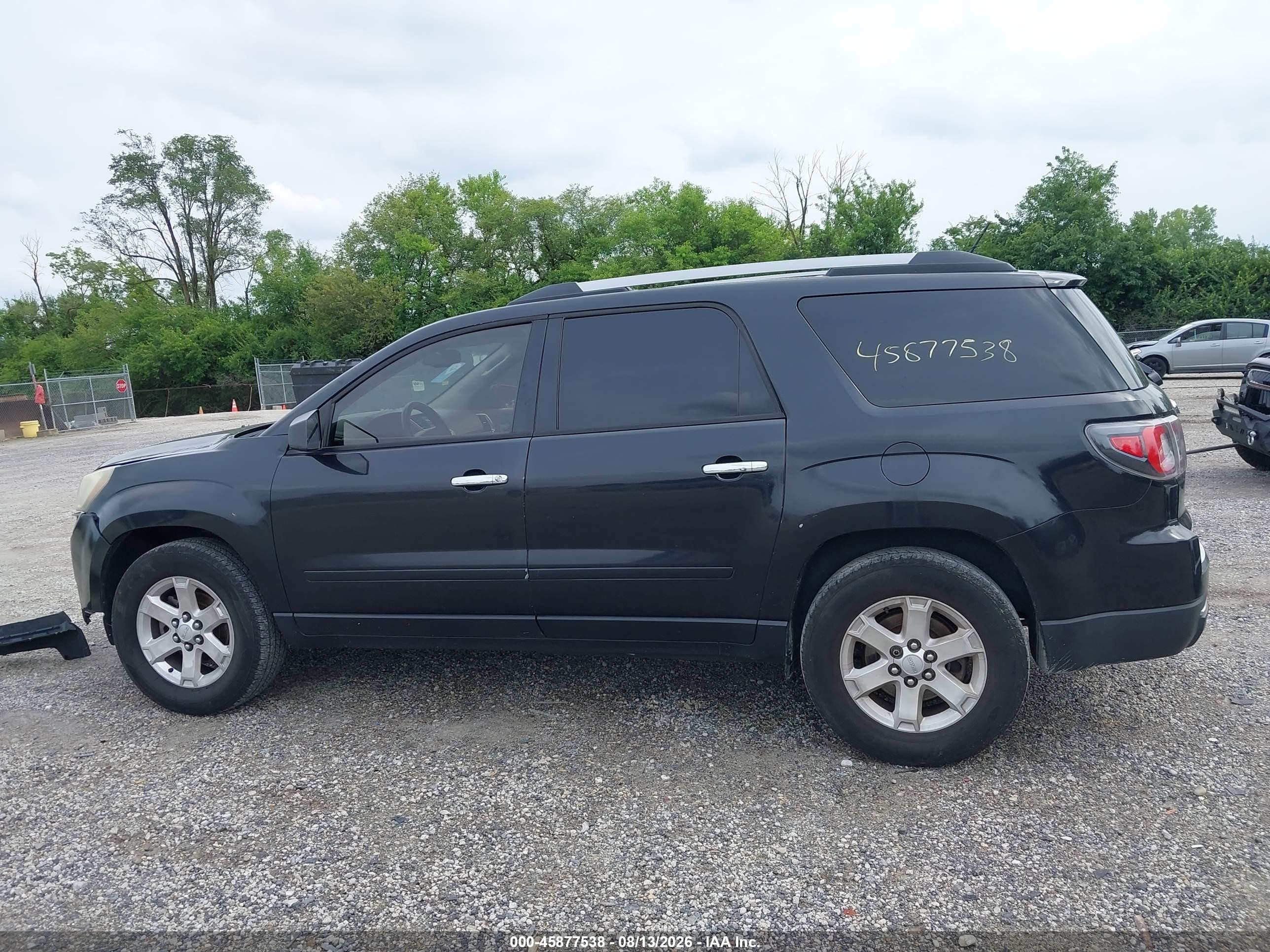 2015 Gmc Acadia Sle-2 Black vin: 1GKKRPKDXFJ250280
